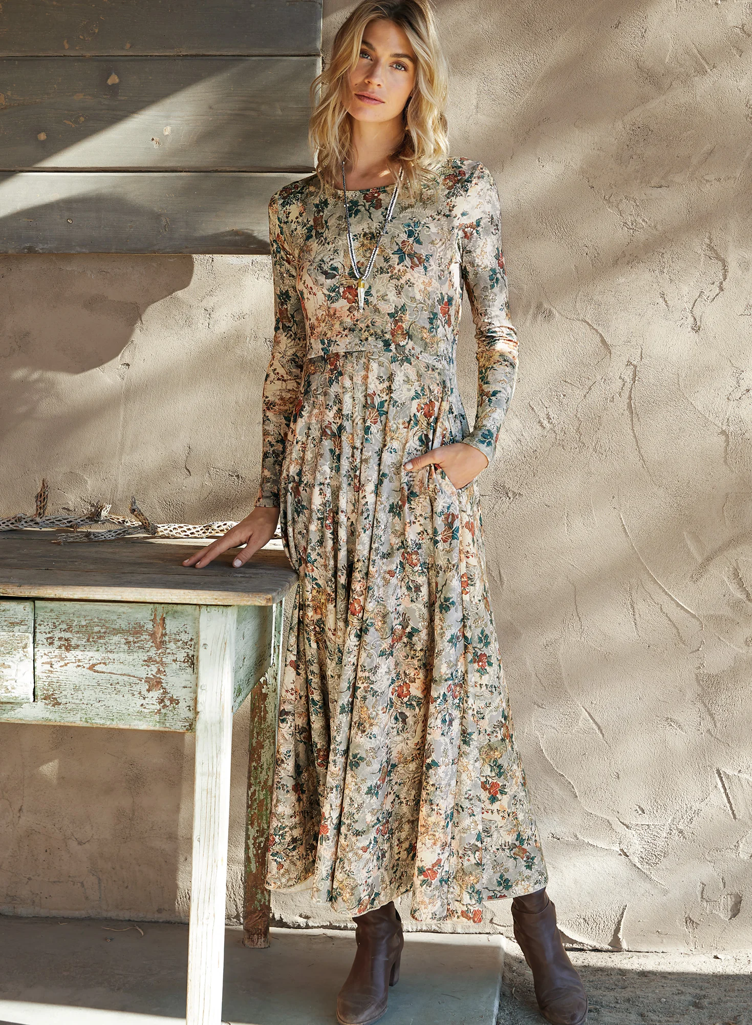 Antique Floral Dress