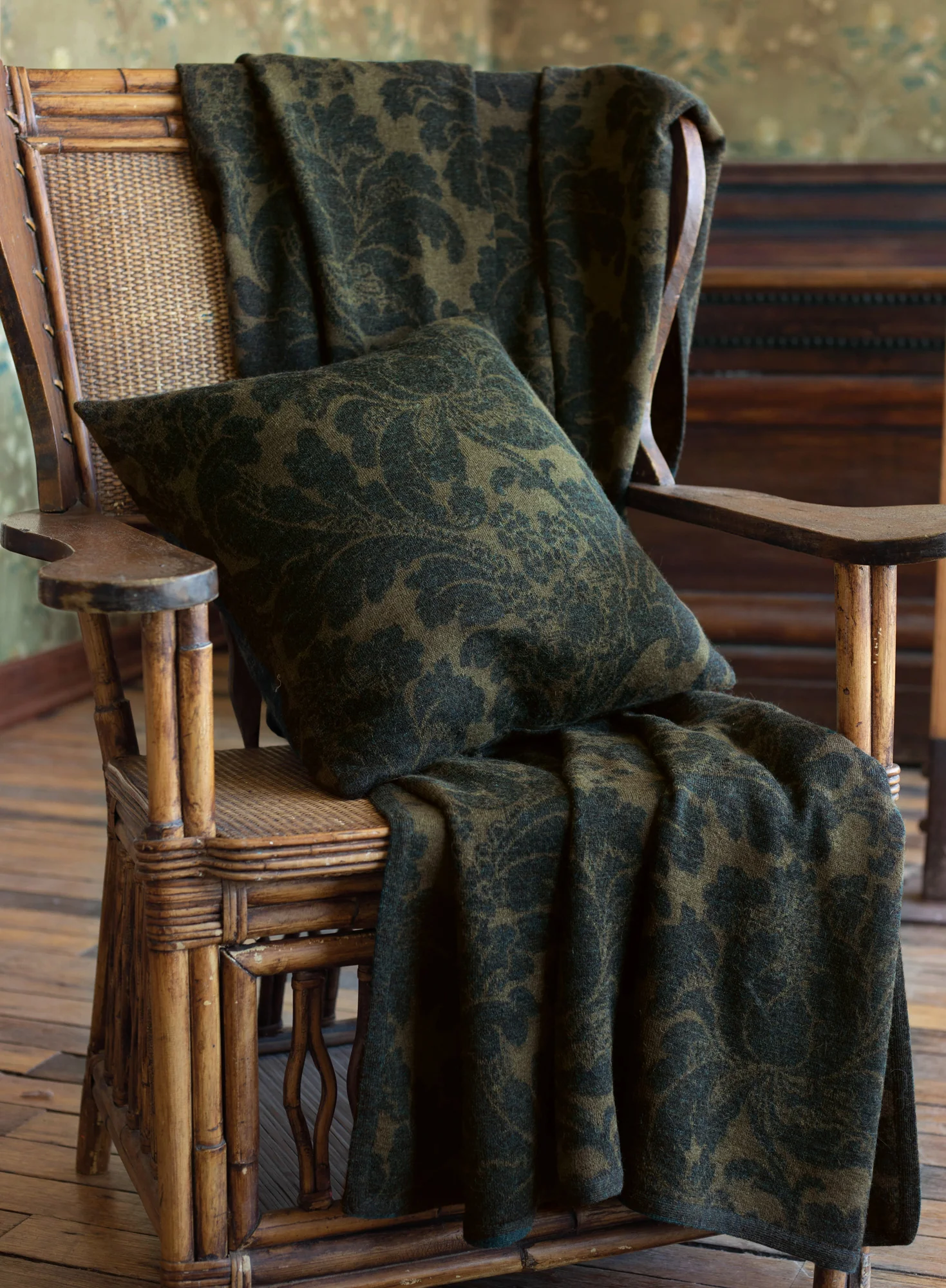 Arts And Crafts Floral Pillow - Image 3