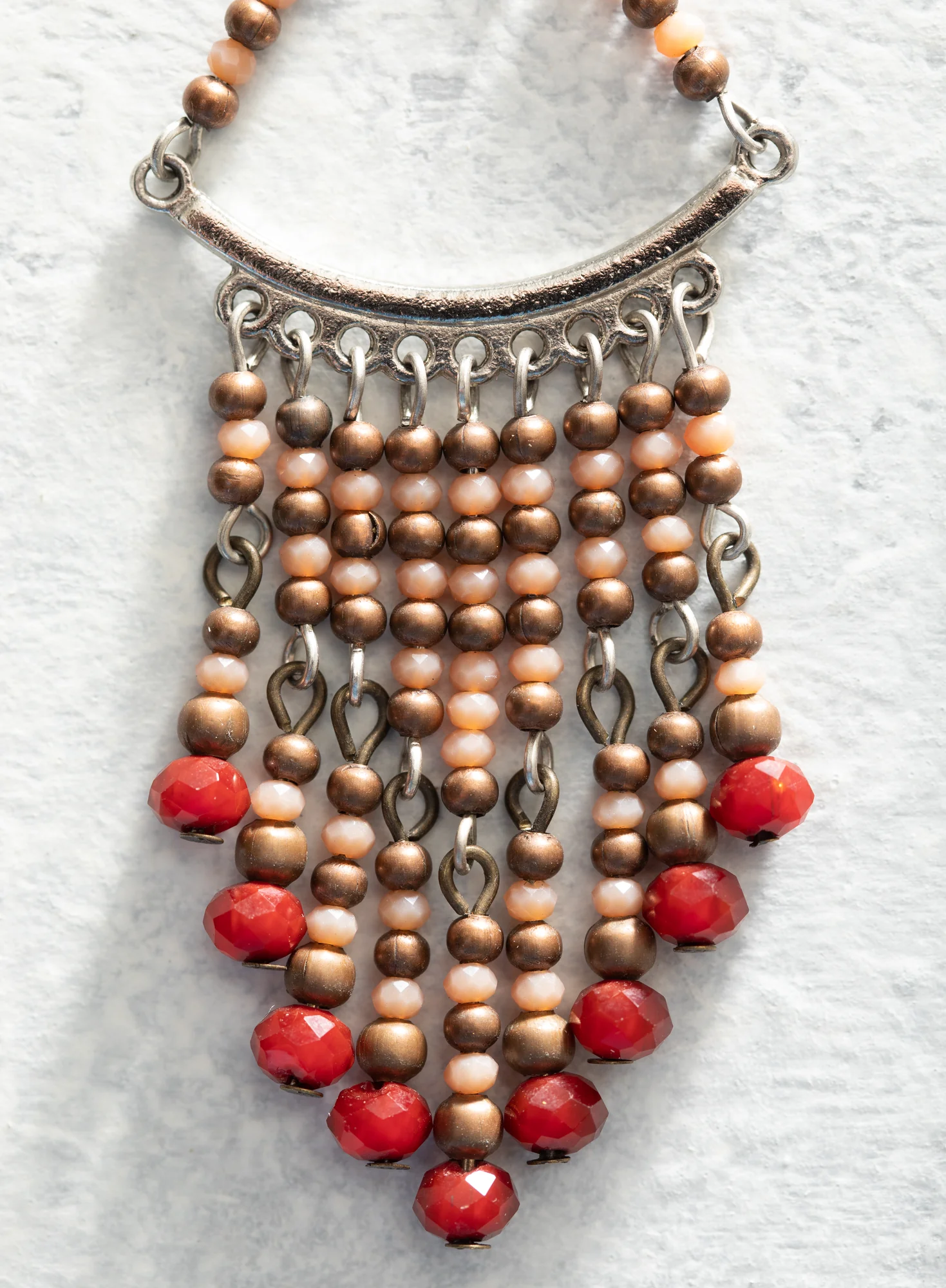 Beaded Trapeze Earrings - Image 2