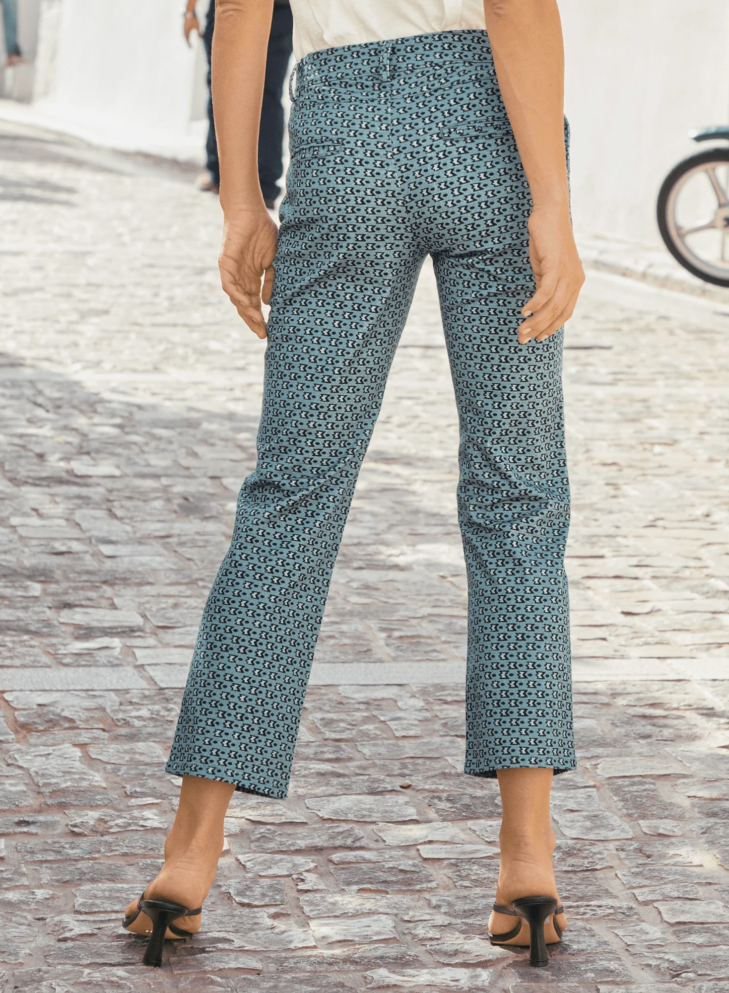 Birdseye Print Pants - Image 2