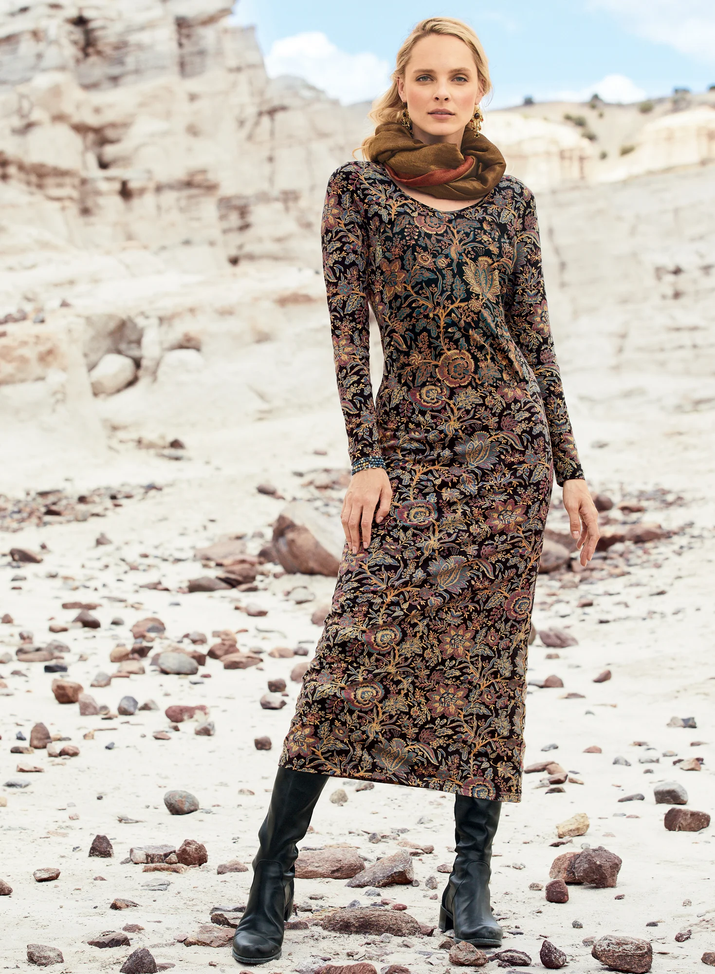 Black Calico Dress