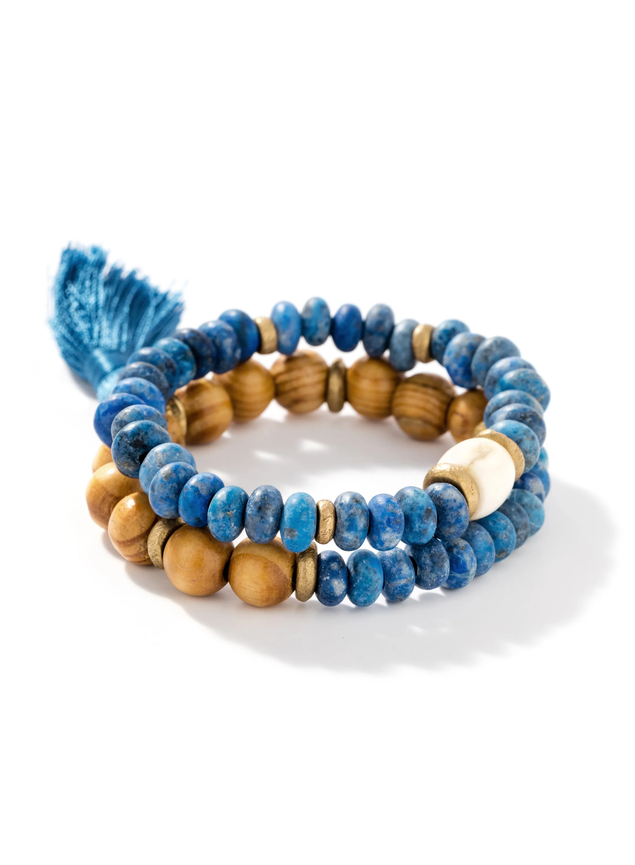 Bluestone Stretch Bracelets, Set Of 2