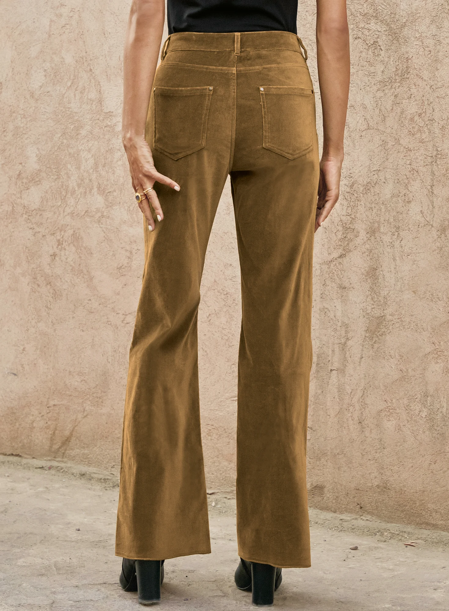 Boot Cut Velveteen Jeans - Image 3