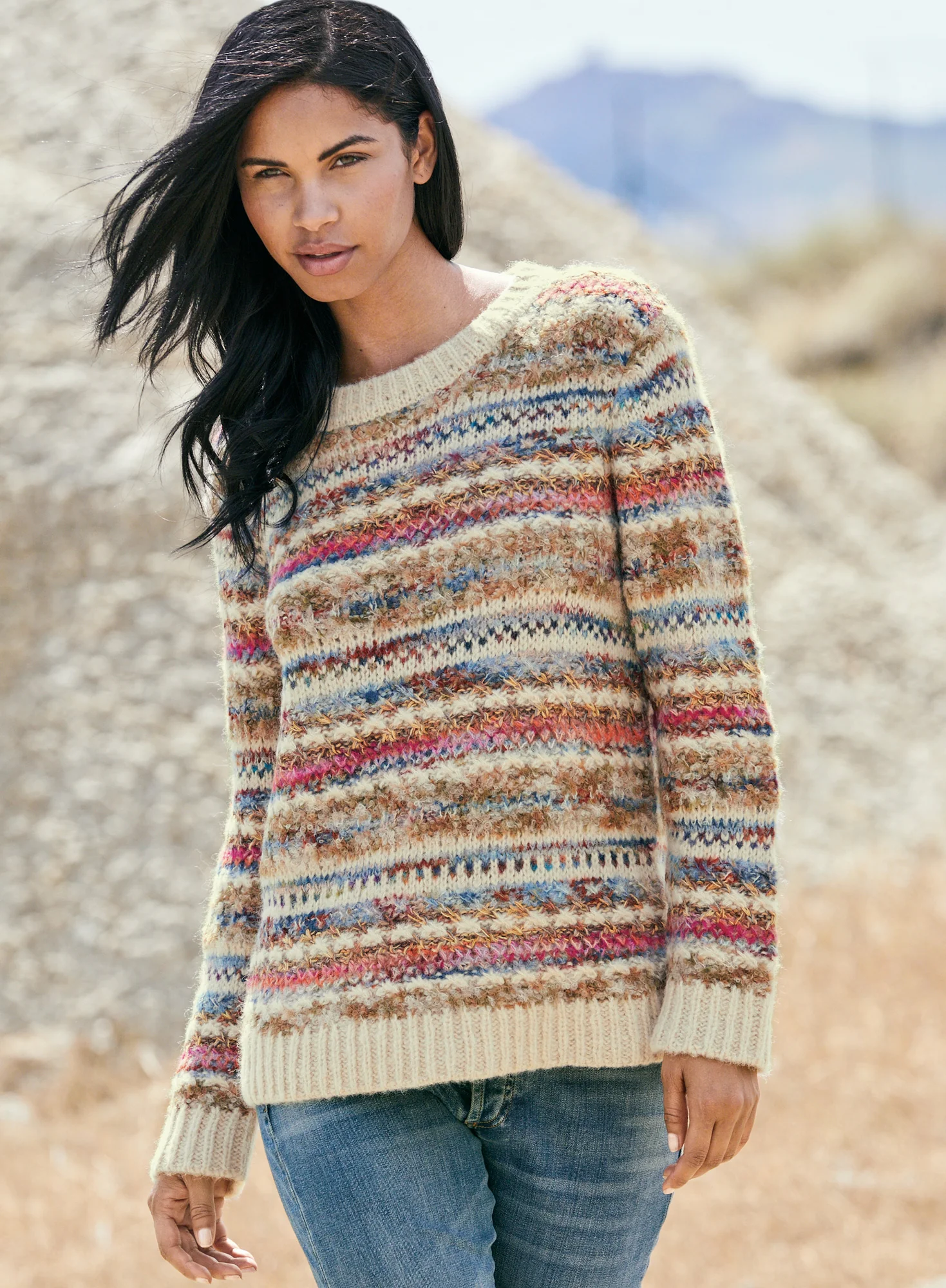 Brushstrokes Pullover