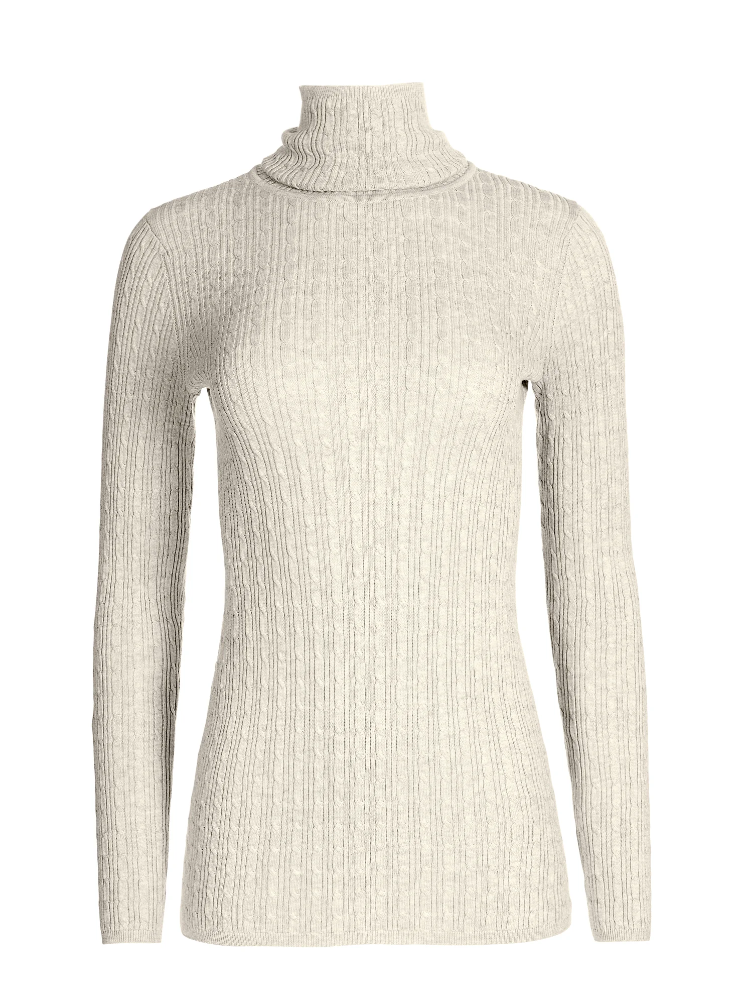 Cable Rib T-Neck