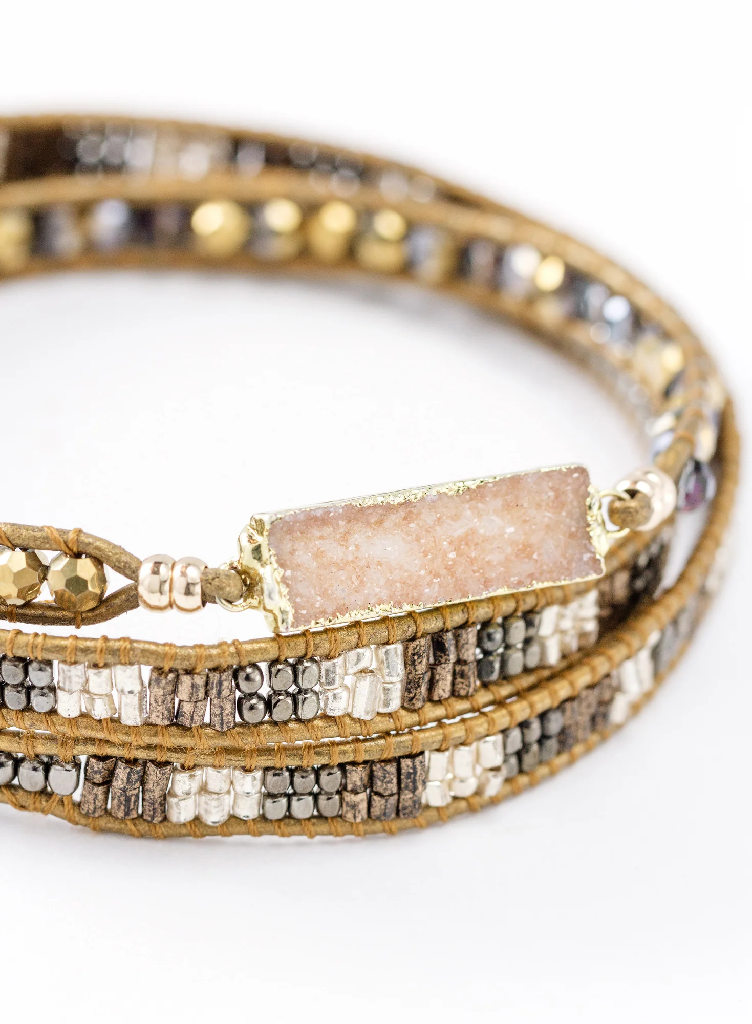 Calabasas Beaded Wrap Bracelet - Image 2