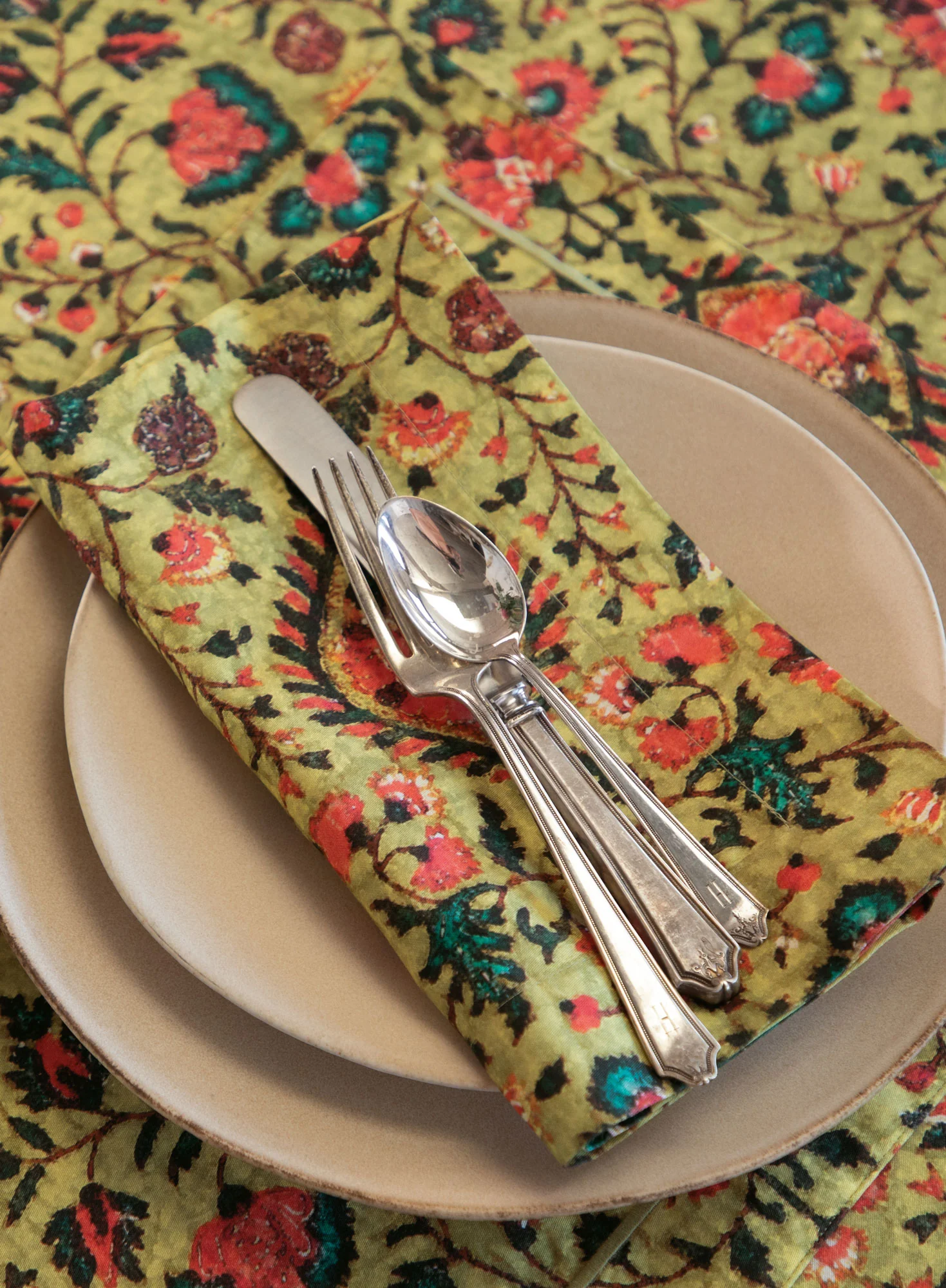 Chintz Napkins, Set Of Four - Image 3