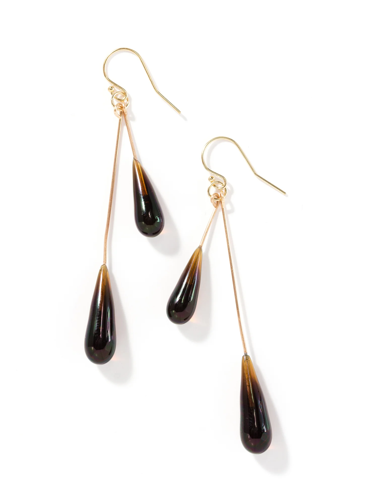 Chocolate Raindrop Earrings