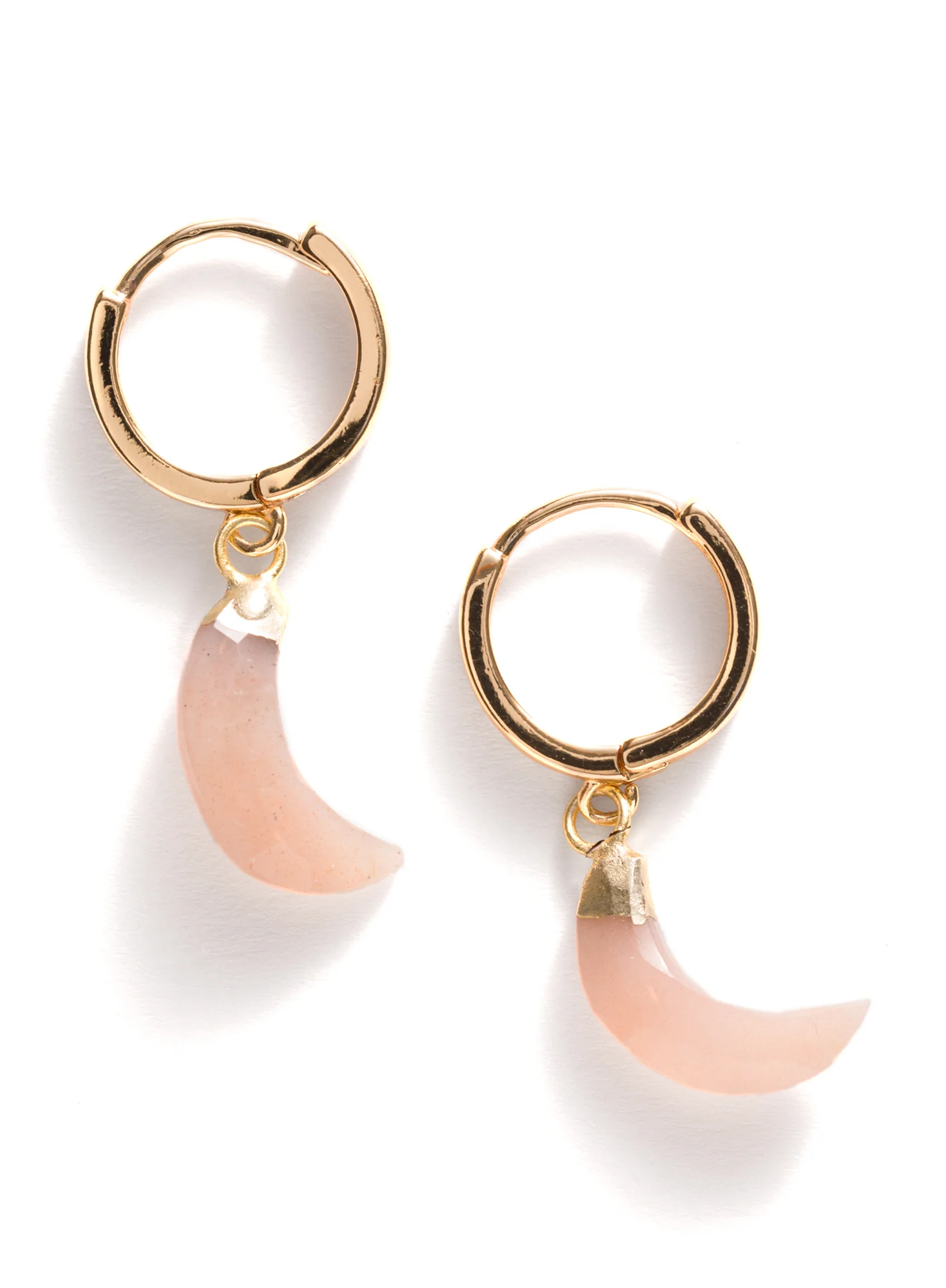 Crescent Moon Hoops