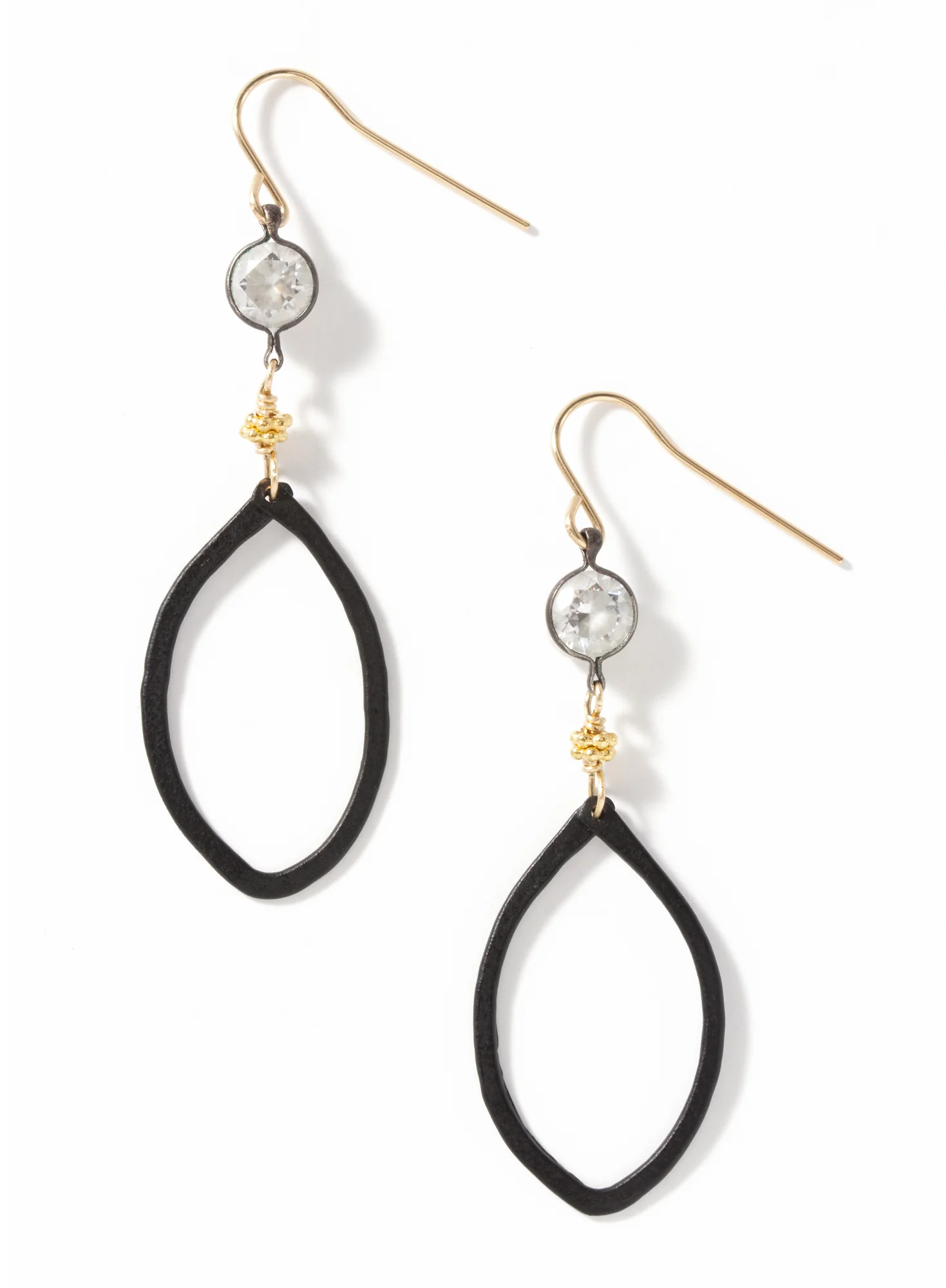 Crystal Oval Earrings