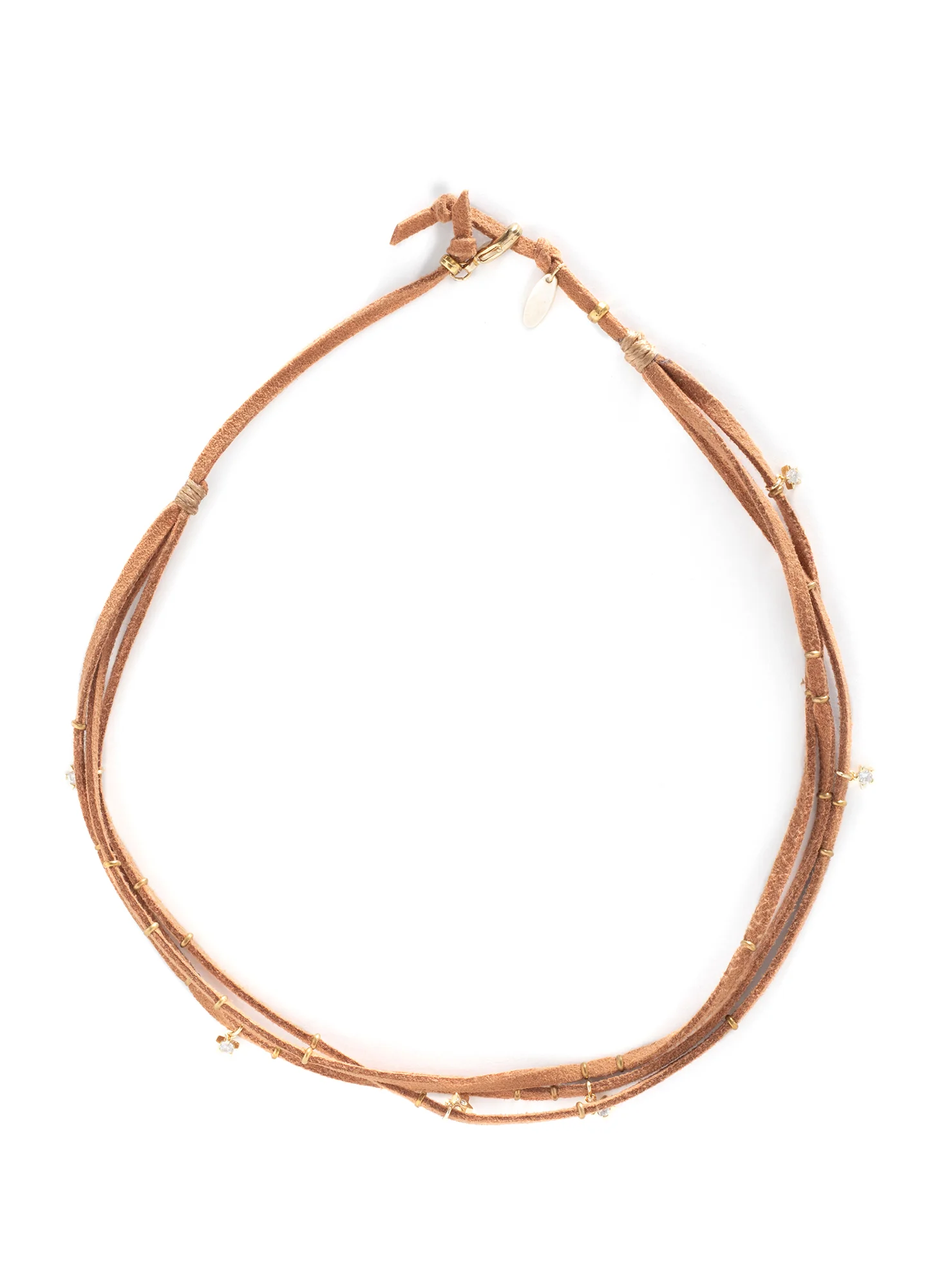 Embellished Rawhide Choker