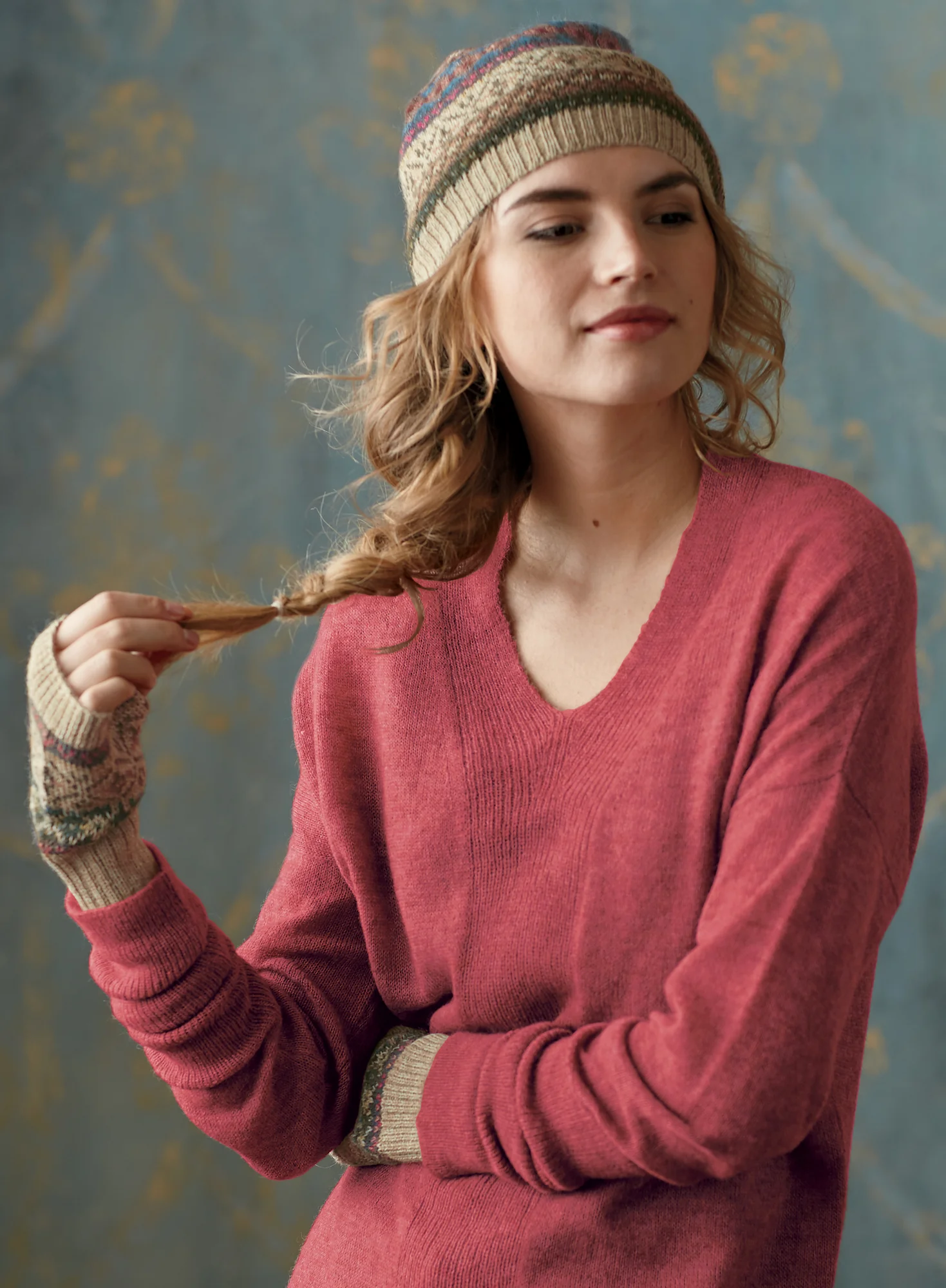 Fair Isle Knit Cap - Image 3