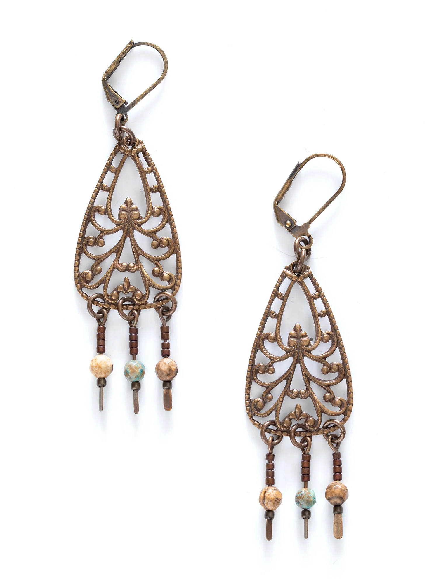Filigree Teardrop Earrings