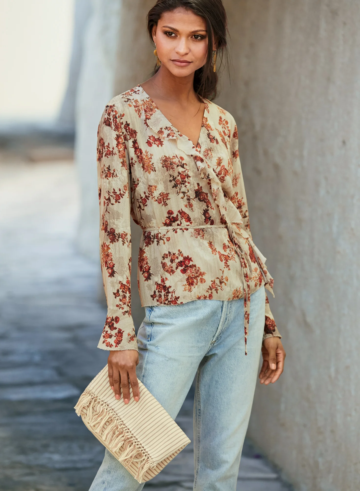 Gemma Wrap Blouse