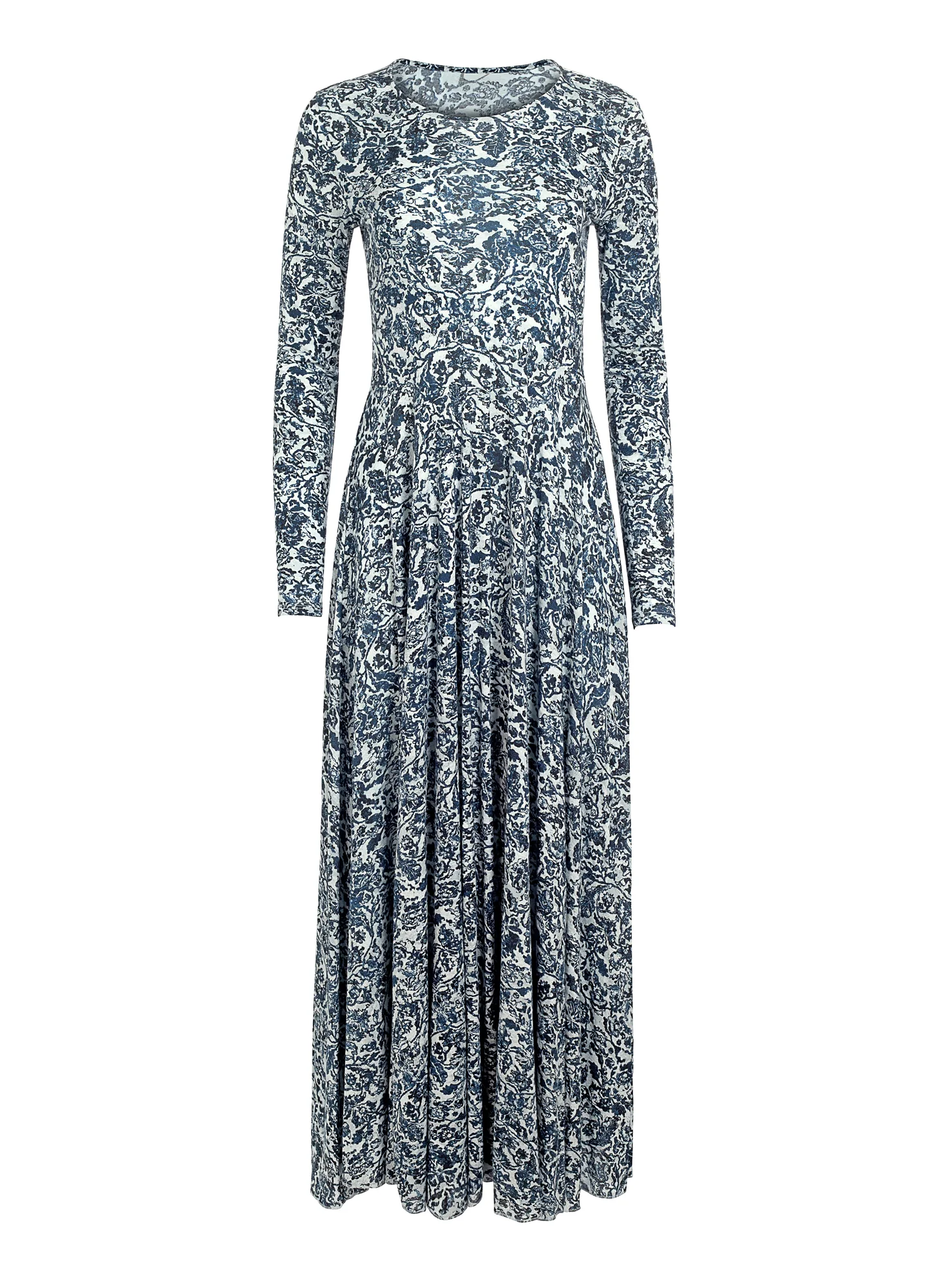 Indigo Floral Dress - Image 3