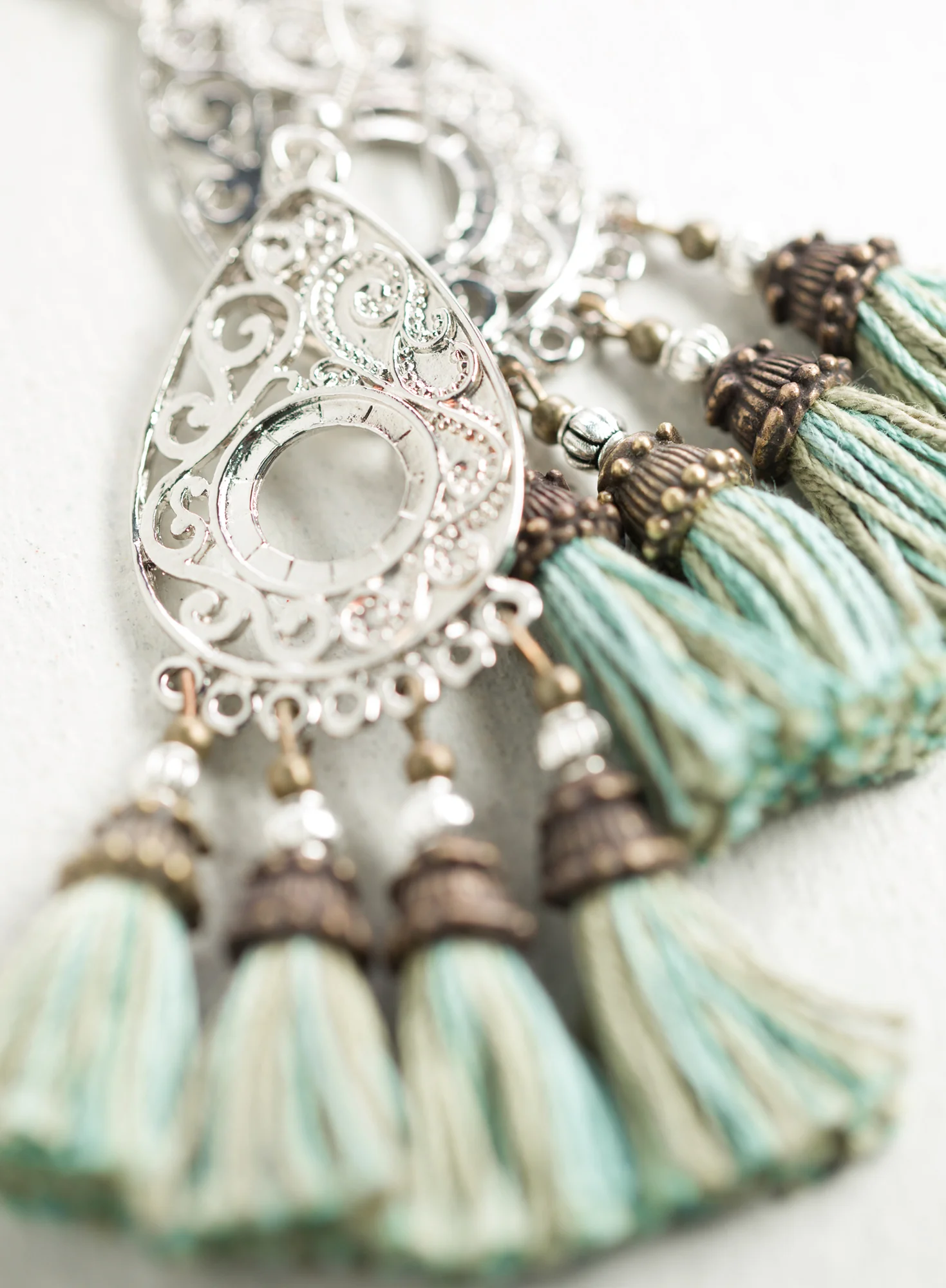 Kashmiri Tassel Earrings - Image 2