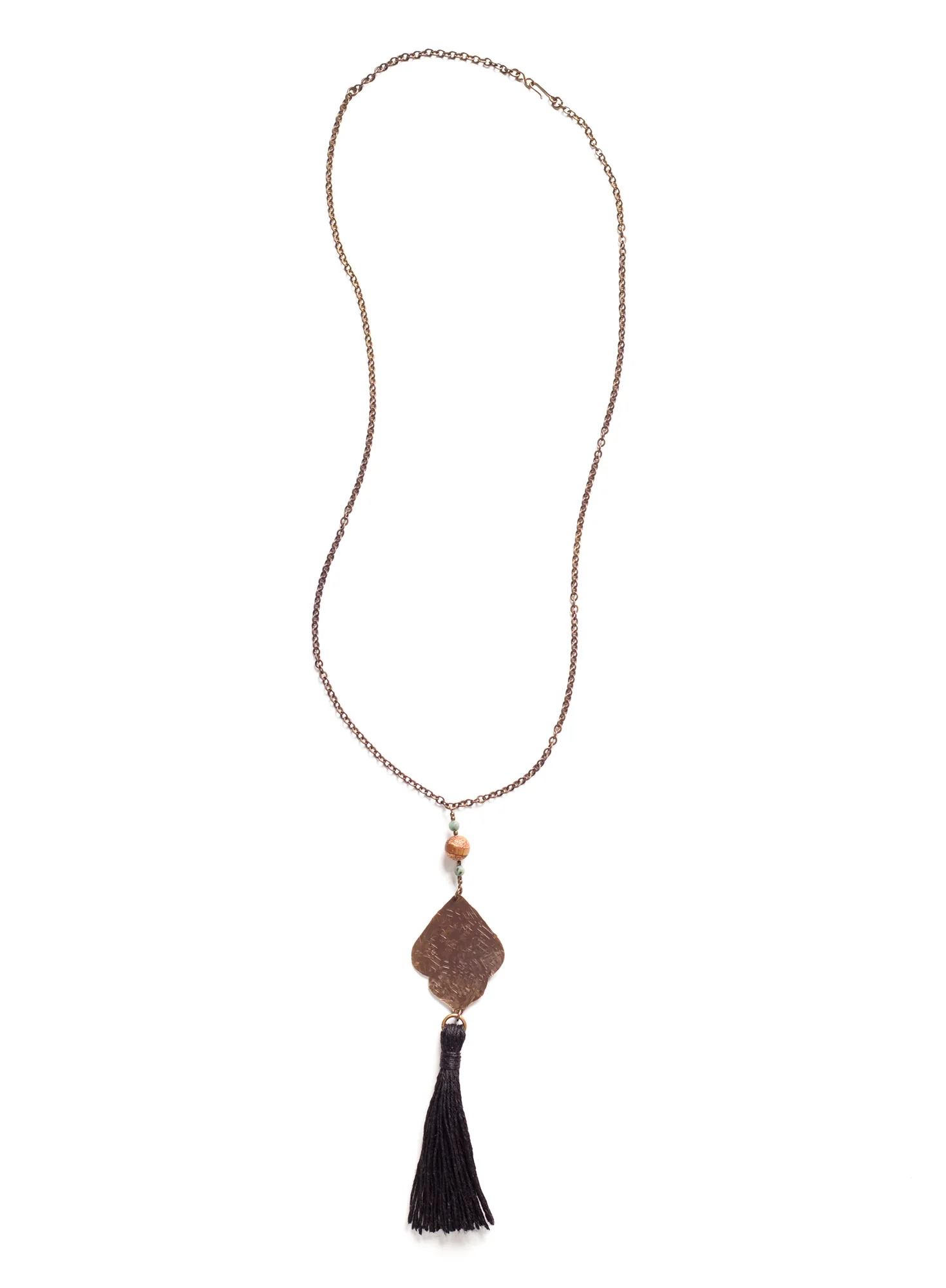 Leaf Tassel Necklace - Image 2