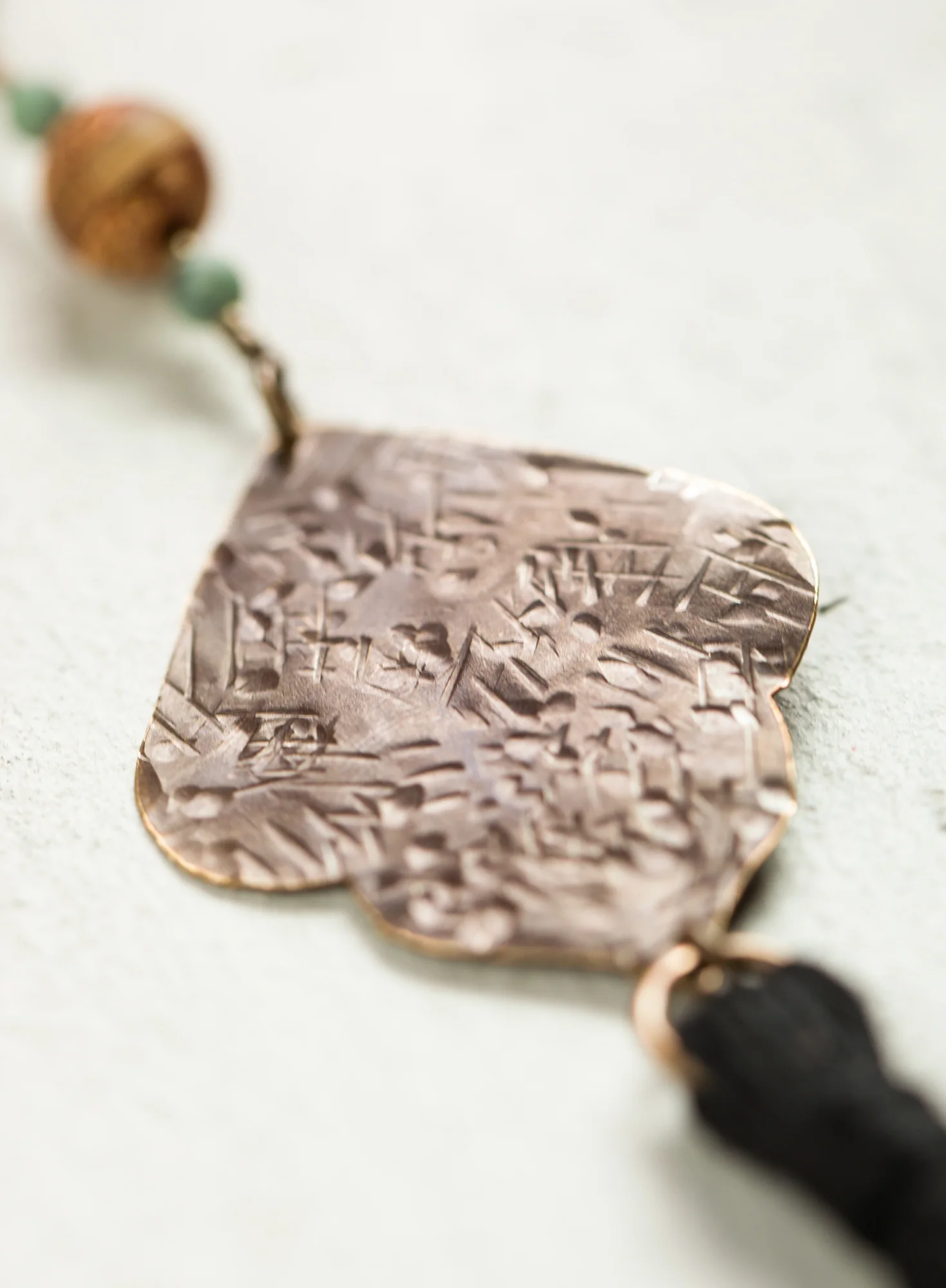 Leaf Tassel Necklace - Image 3