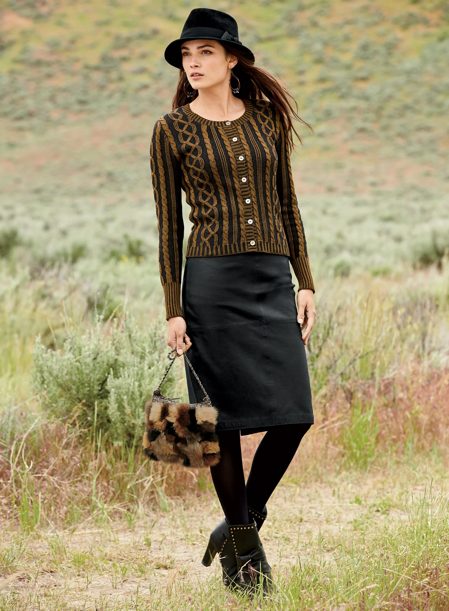 Leather Pencil Skirt - Image 2