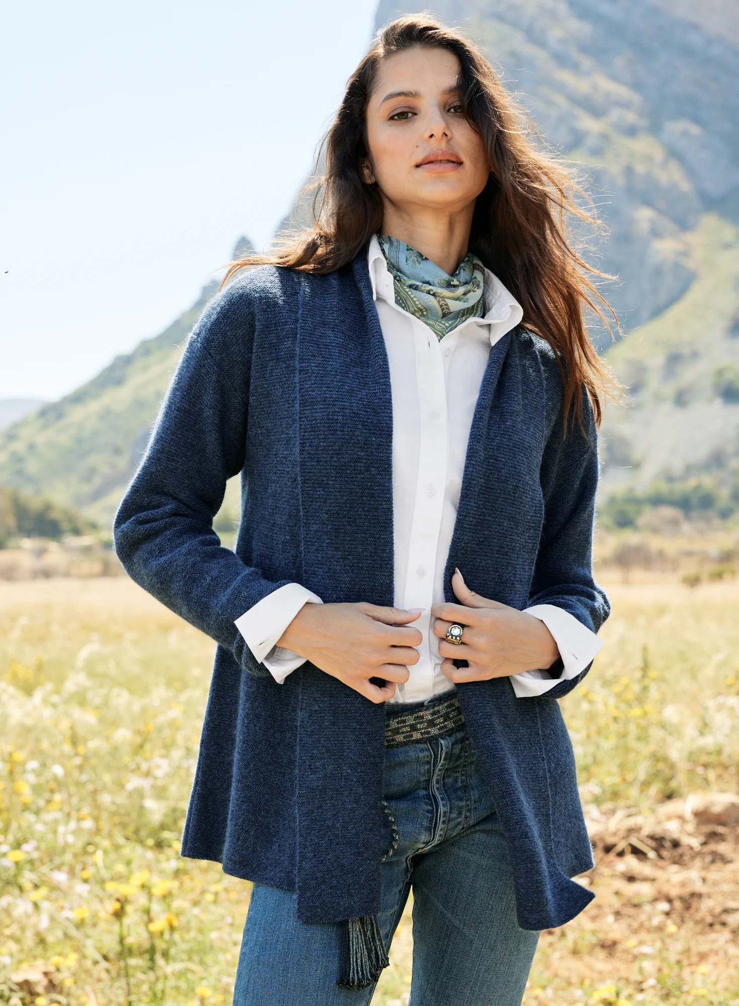 Links Shawl Collar Cardigan - Image 3