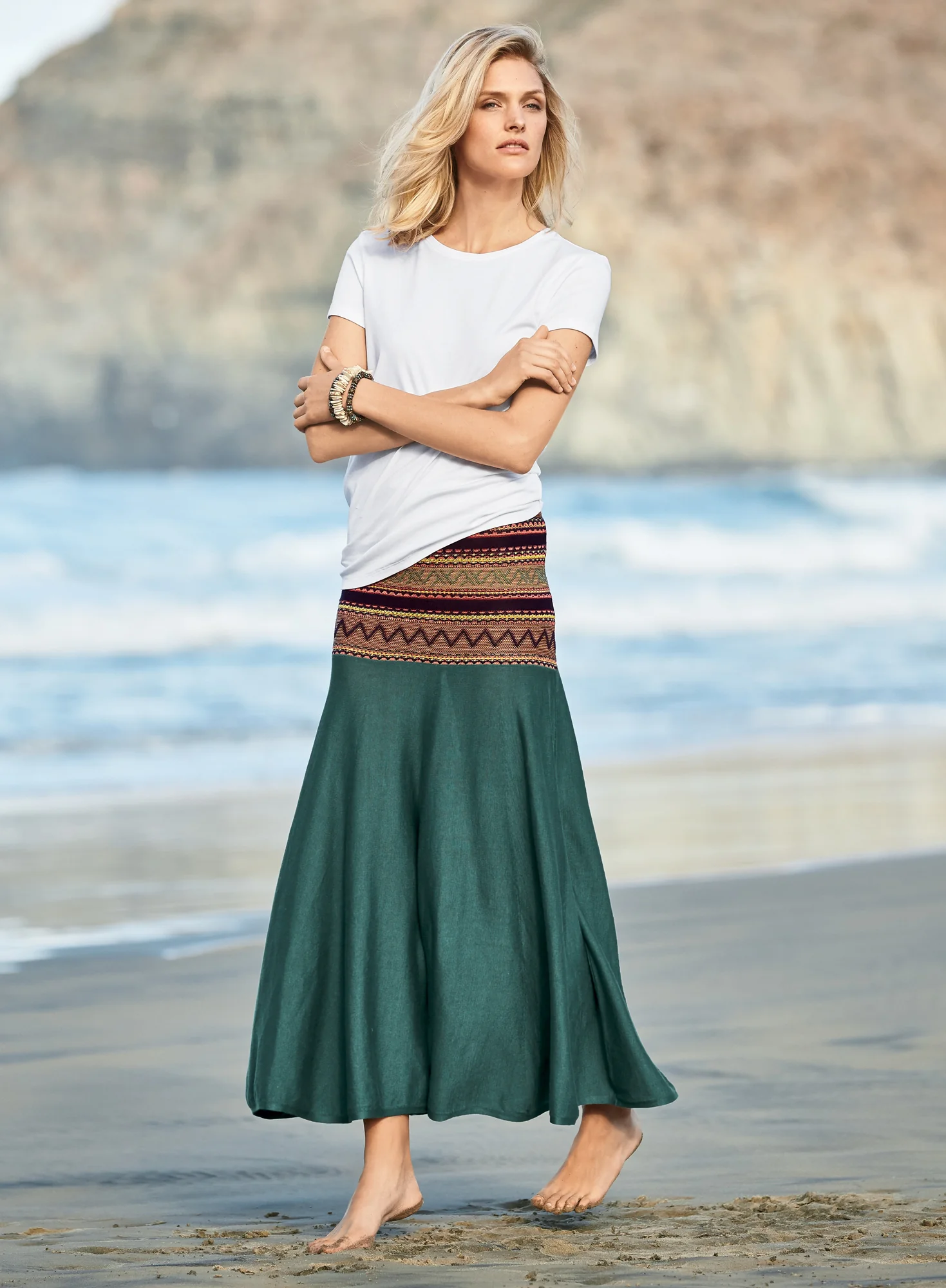 Manta Yoke Skirt