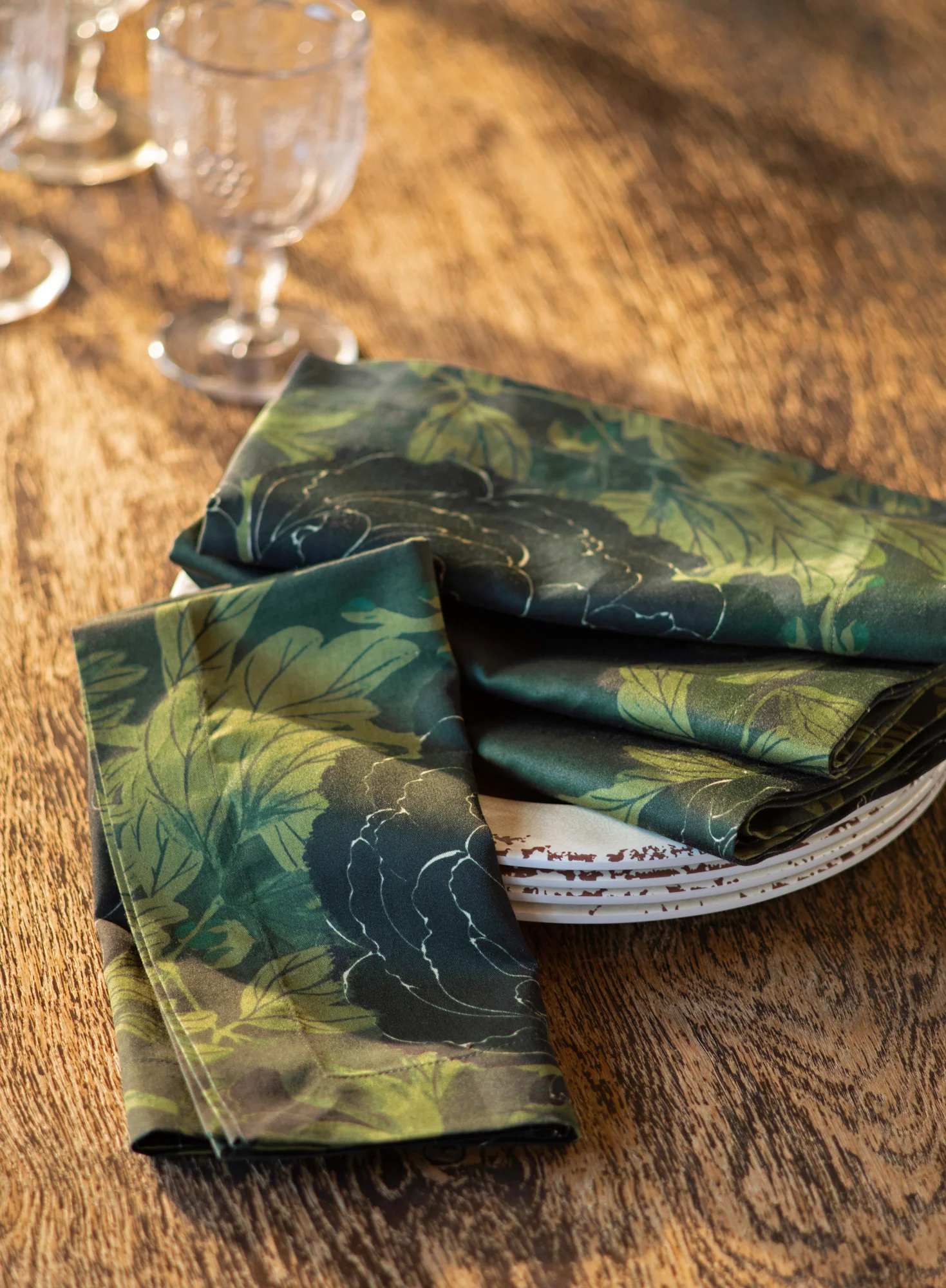 Night Peony Napkins, Set Of 4 - Image 5