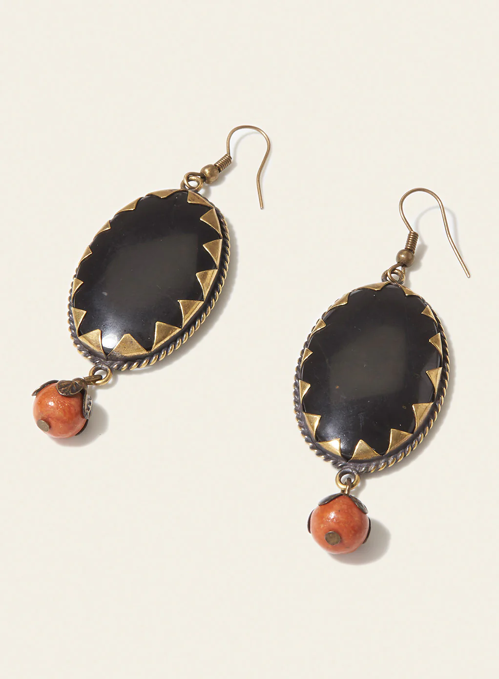 Onyx Portrait Earrings - Image 2