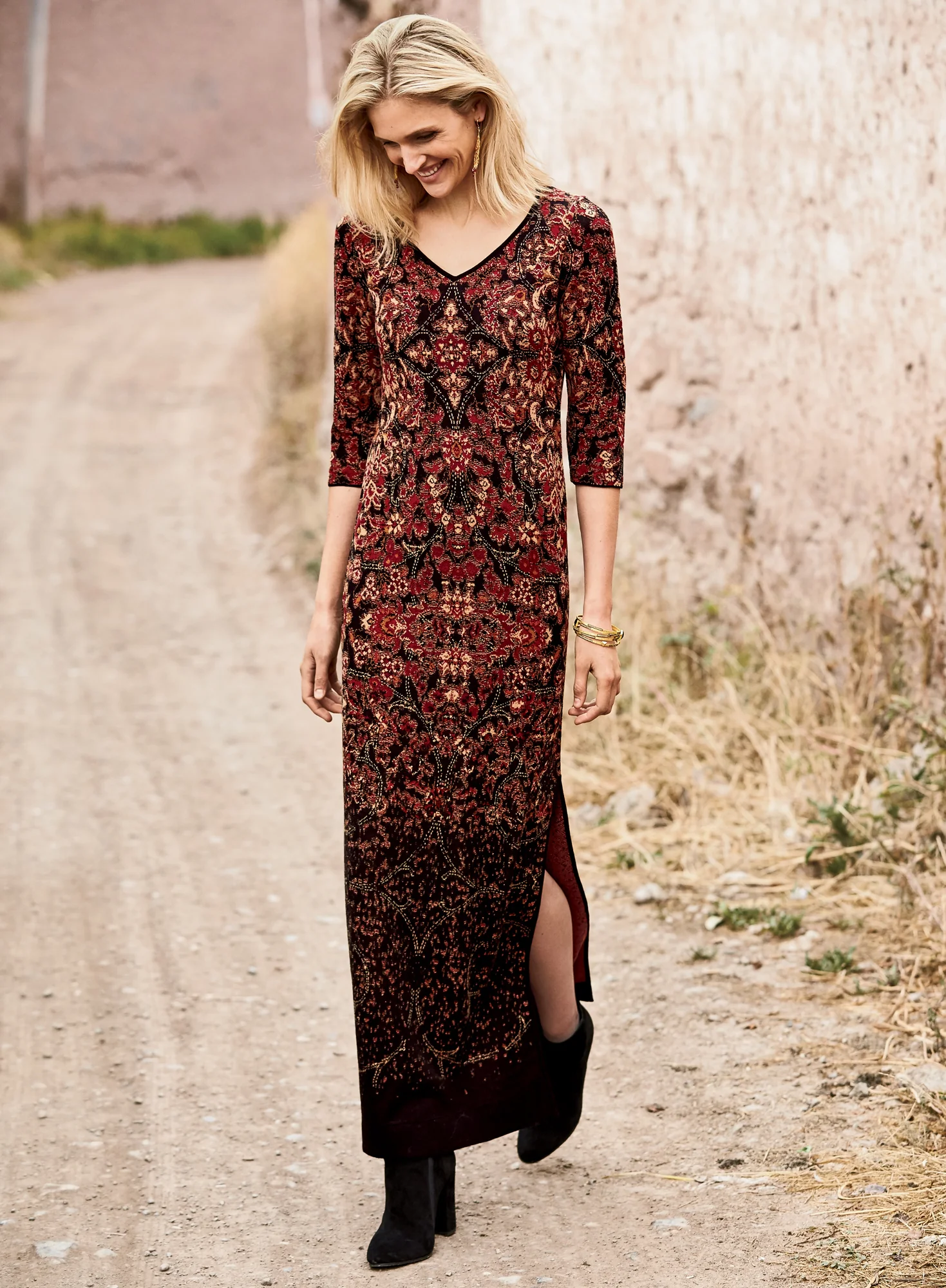 Oriental Carpet Dress 49"