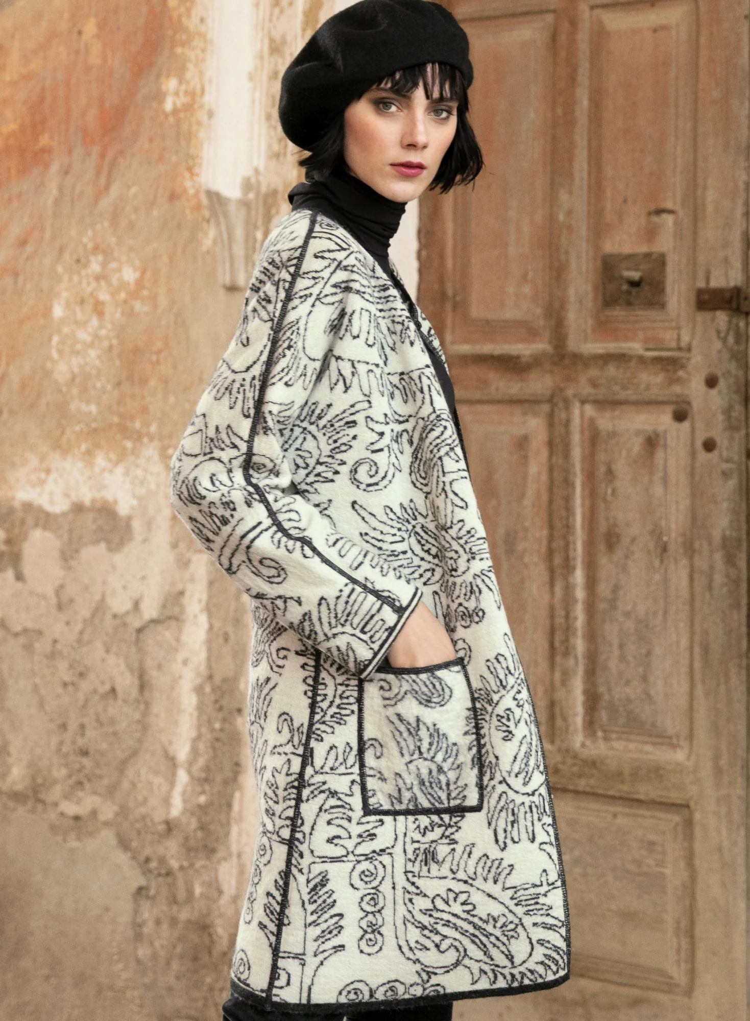 Paracas Reversible Knit Coat - Image 8