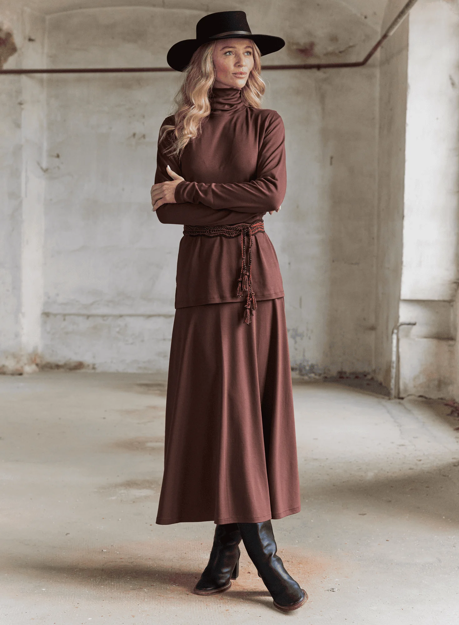 Pima Flared Skirt - Image 4