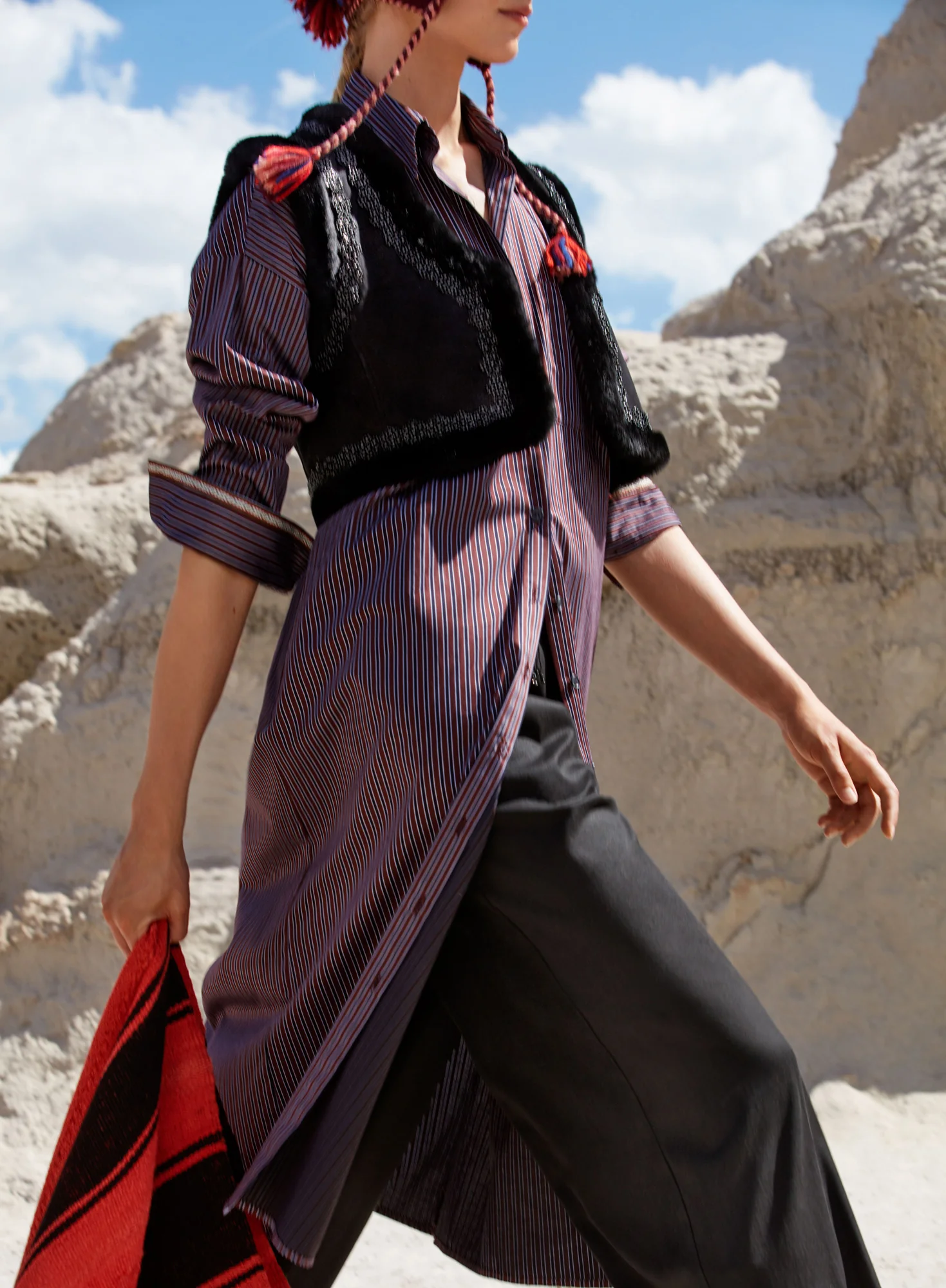 Pinstripe Shirtdress