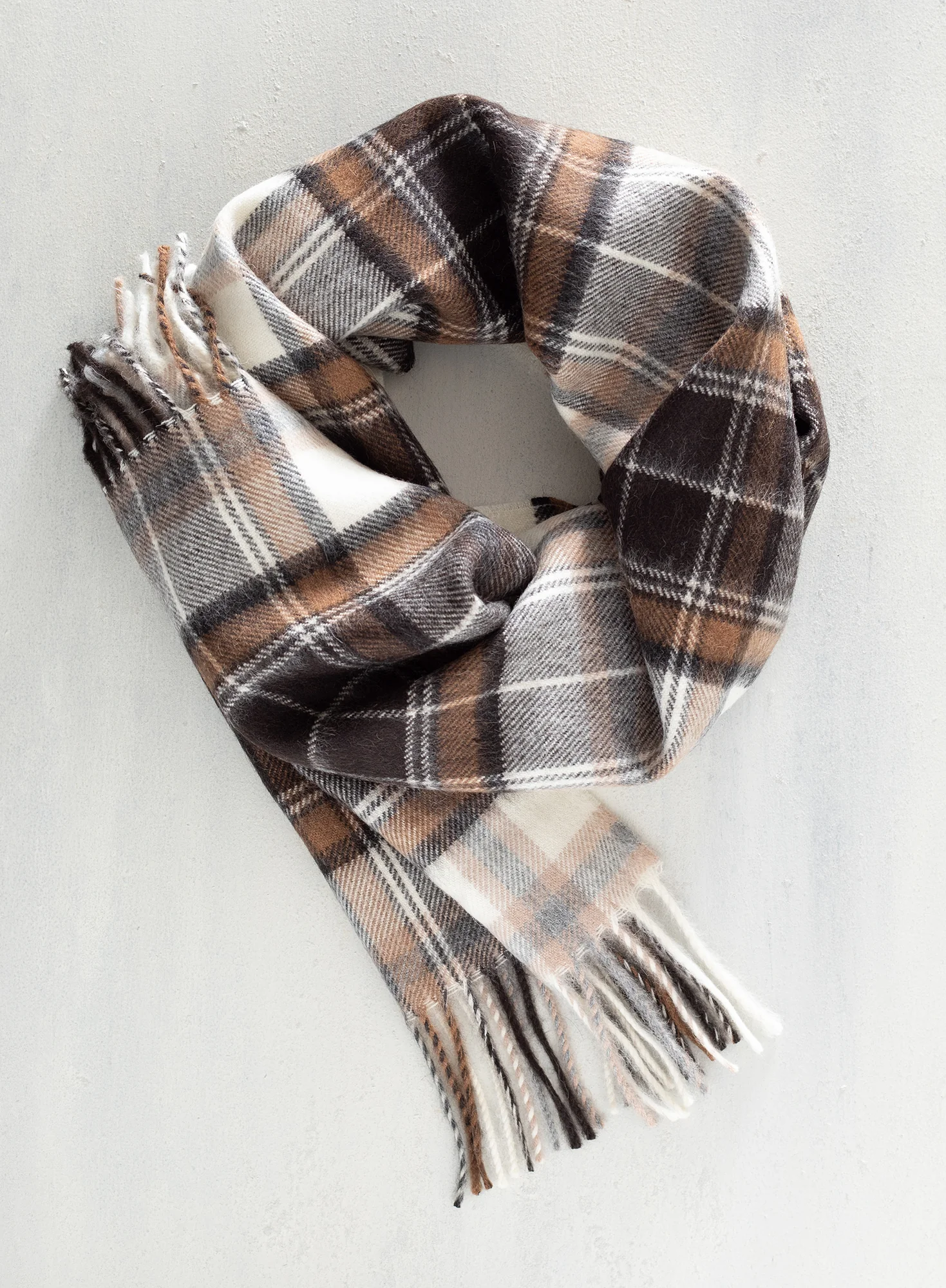 Plaid Baby Alpaca Scarf - Image 8