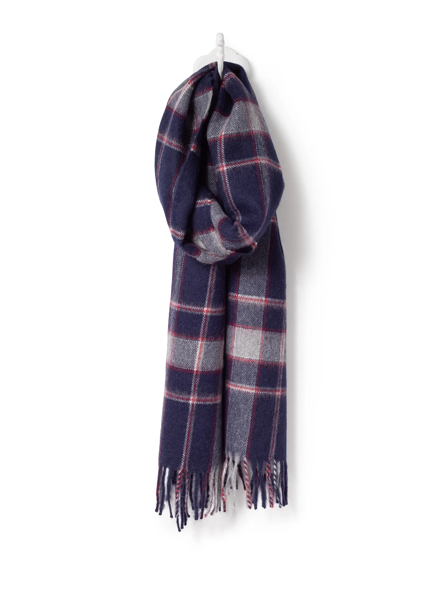 Plaid Baby Alpaca Scarf