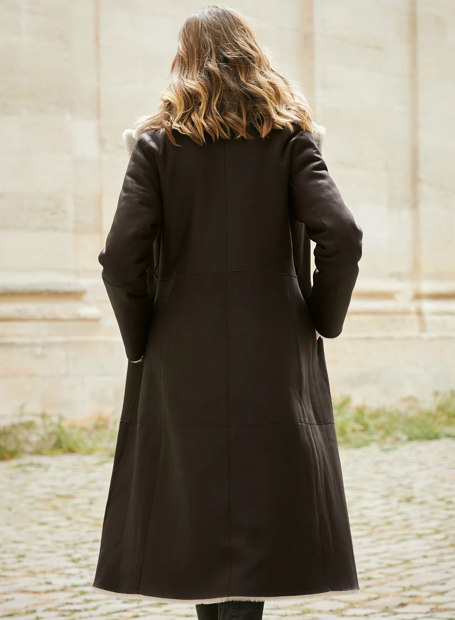 Reversible Shearling Trench - Image 6