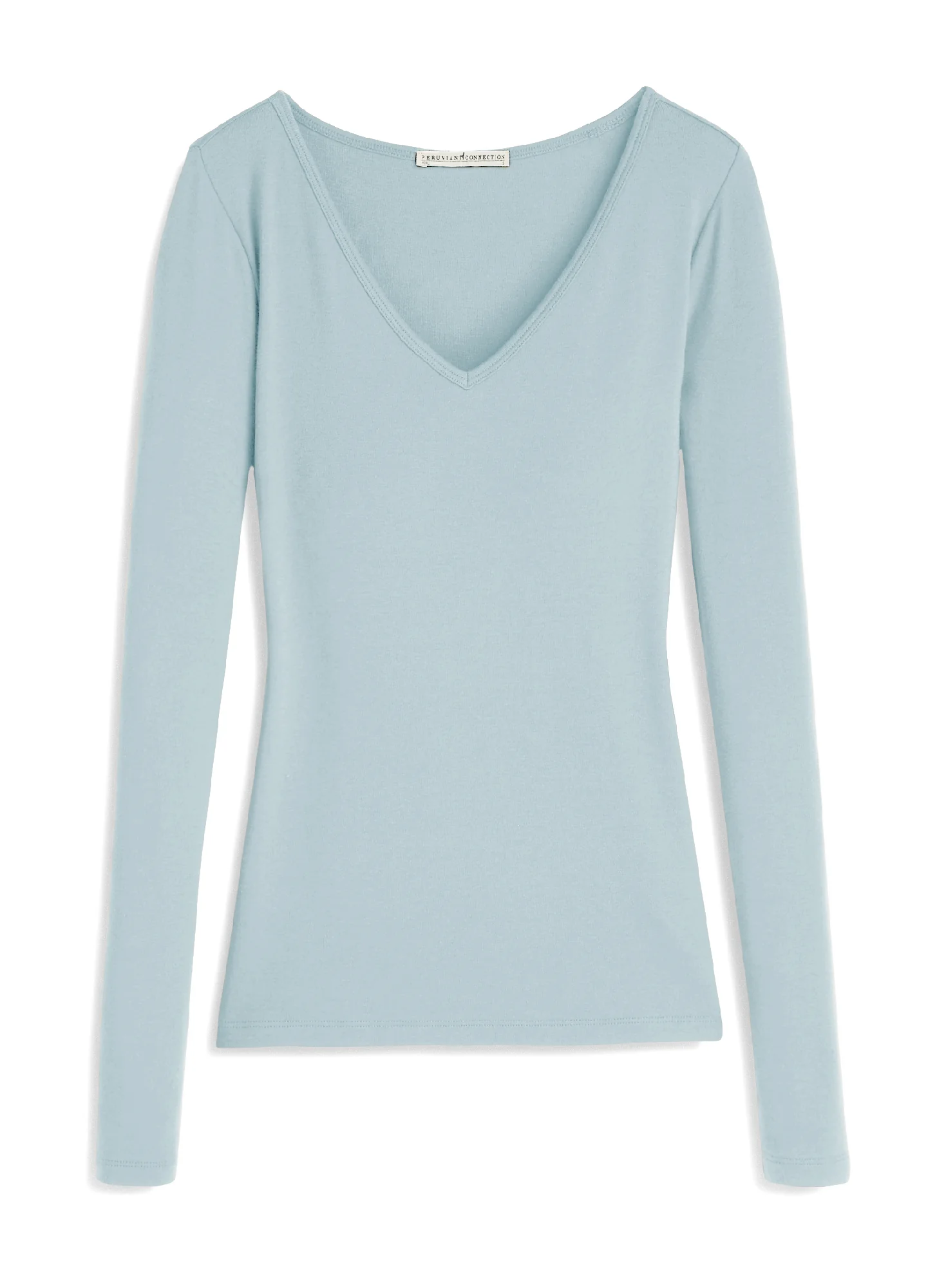 Rib Knit V-Neck - Image 4