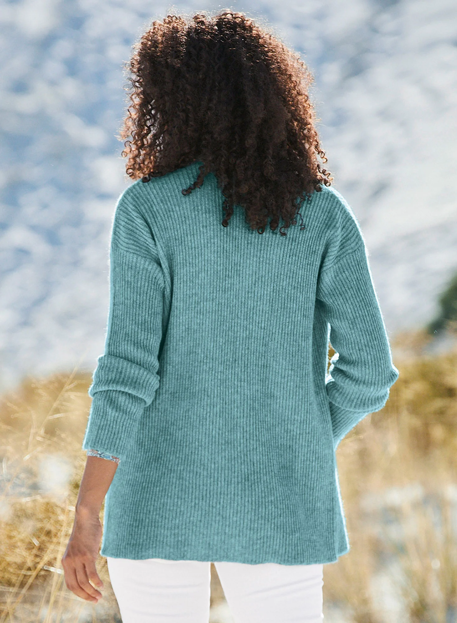 Ribbed Boyfriend Cardigan - Image 2