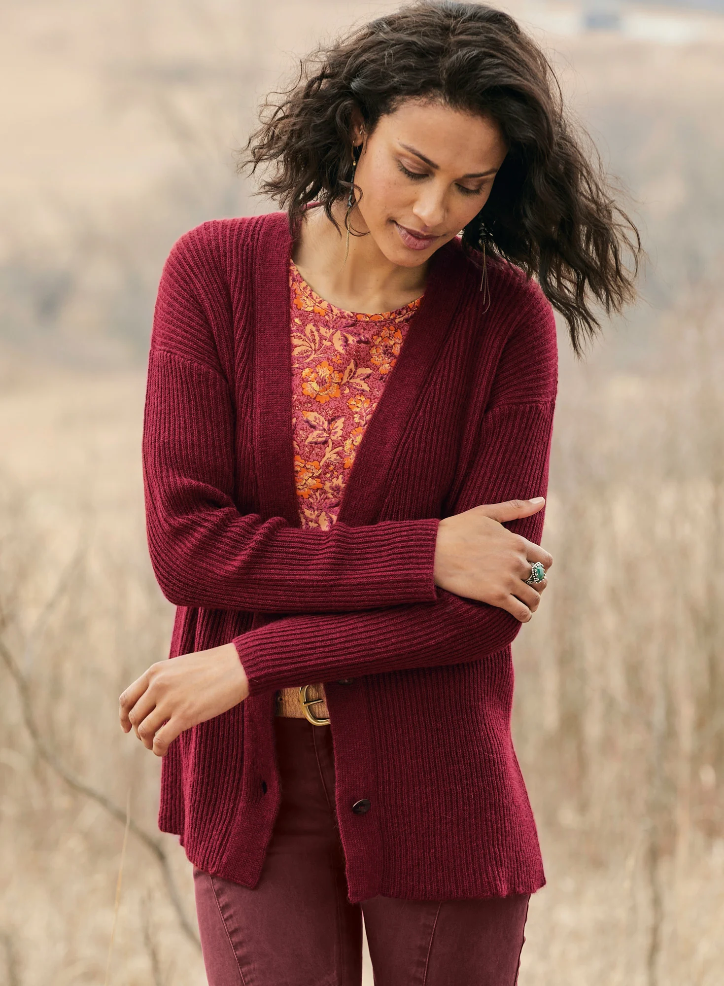 Ribbed Boyfriend Cardigan - Image 5
