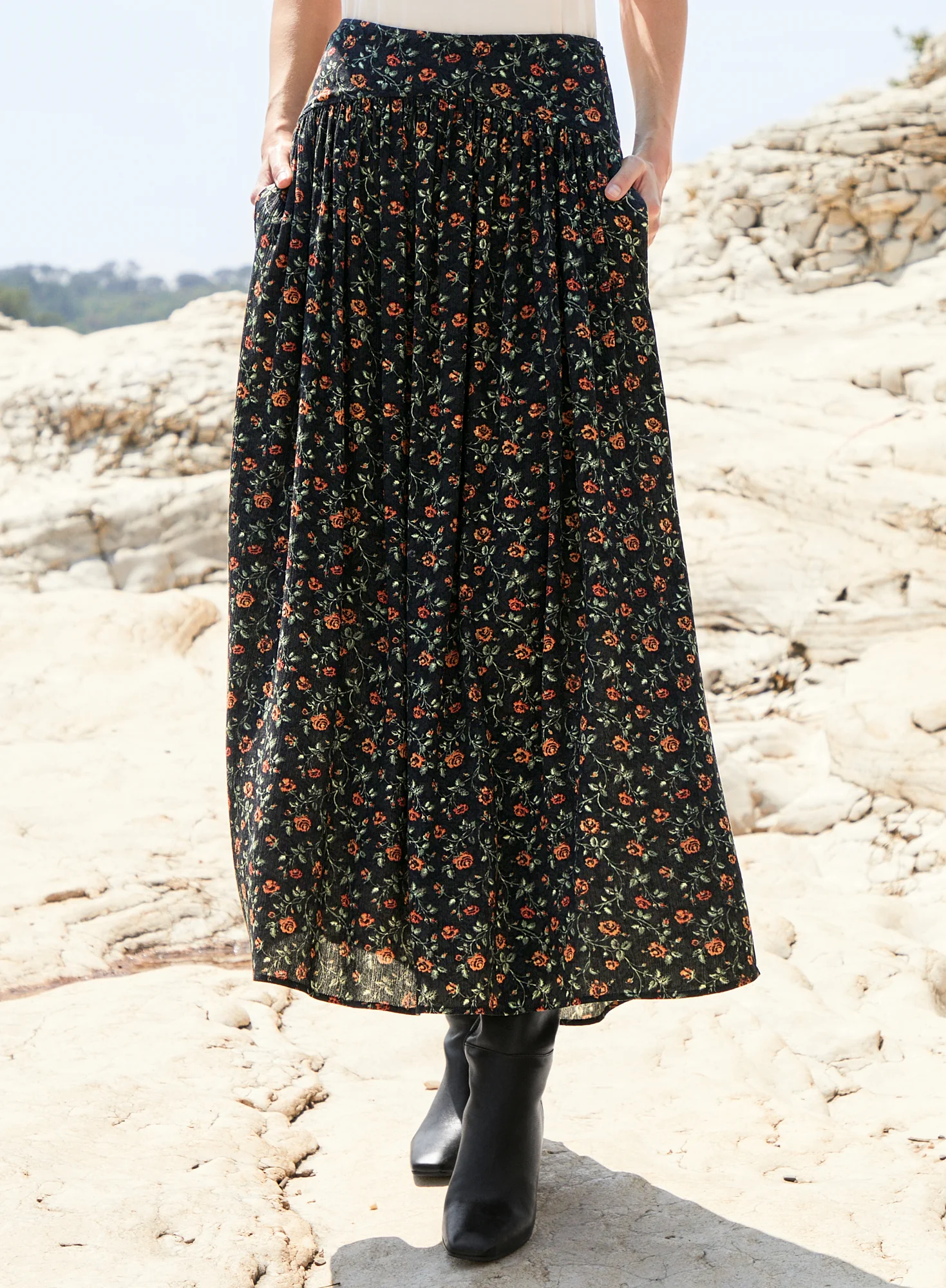 Rosewater Maxi-Skirt