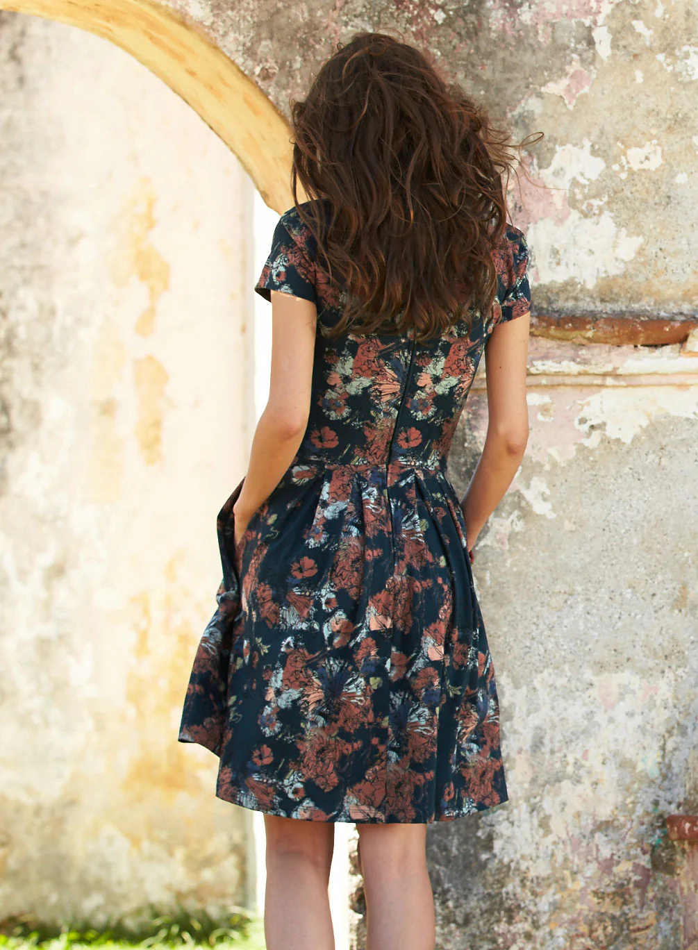 Sketchbook Floral Dress - Image 2