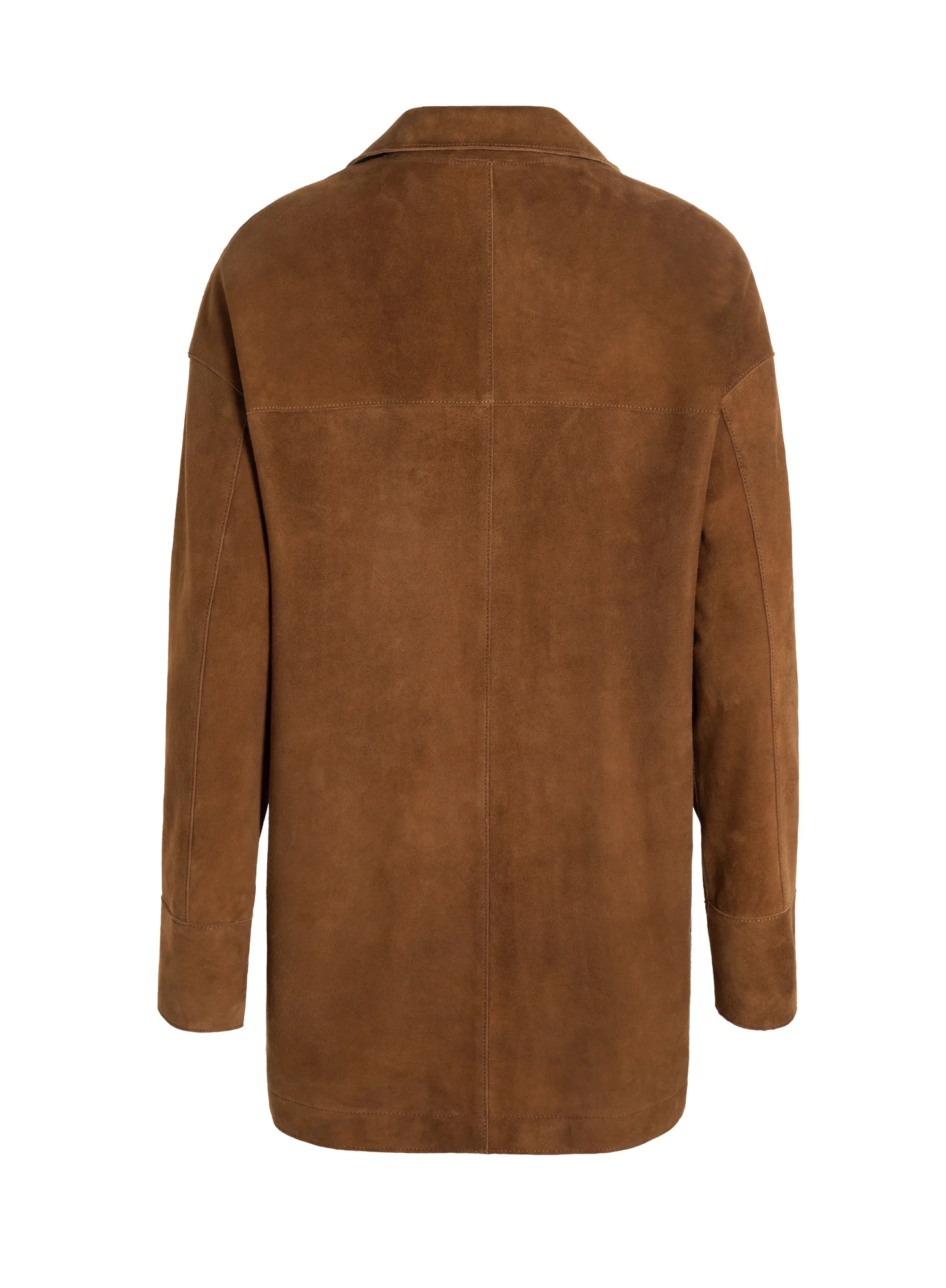 Suede Boyfriend Coat - Image 4