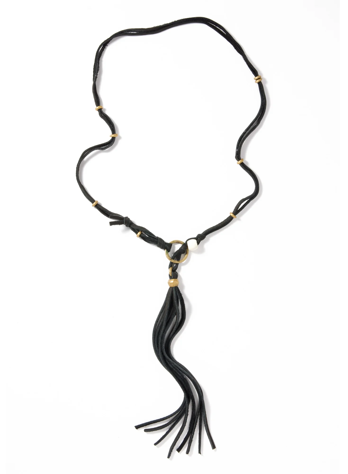 Suede Tassel Lariat