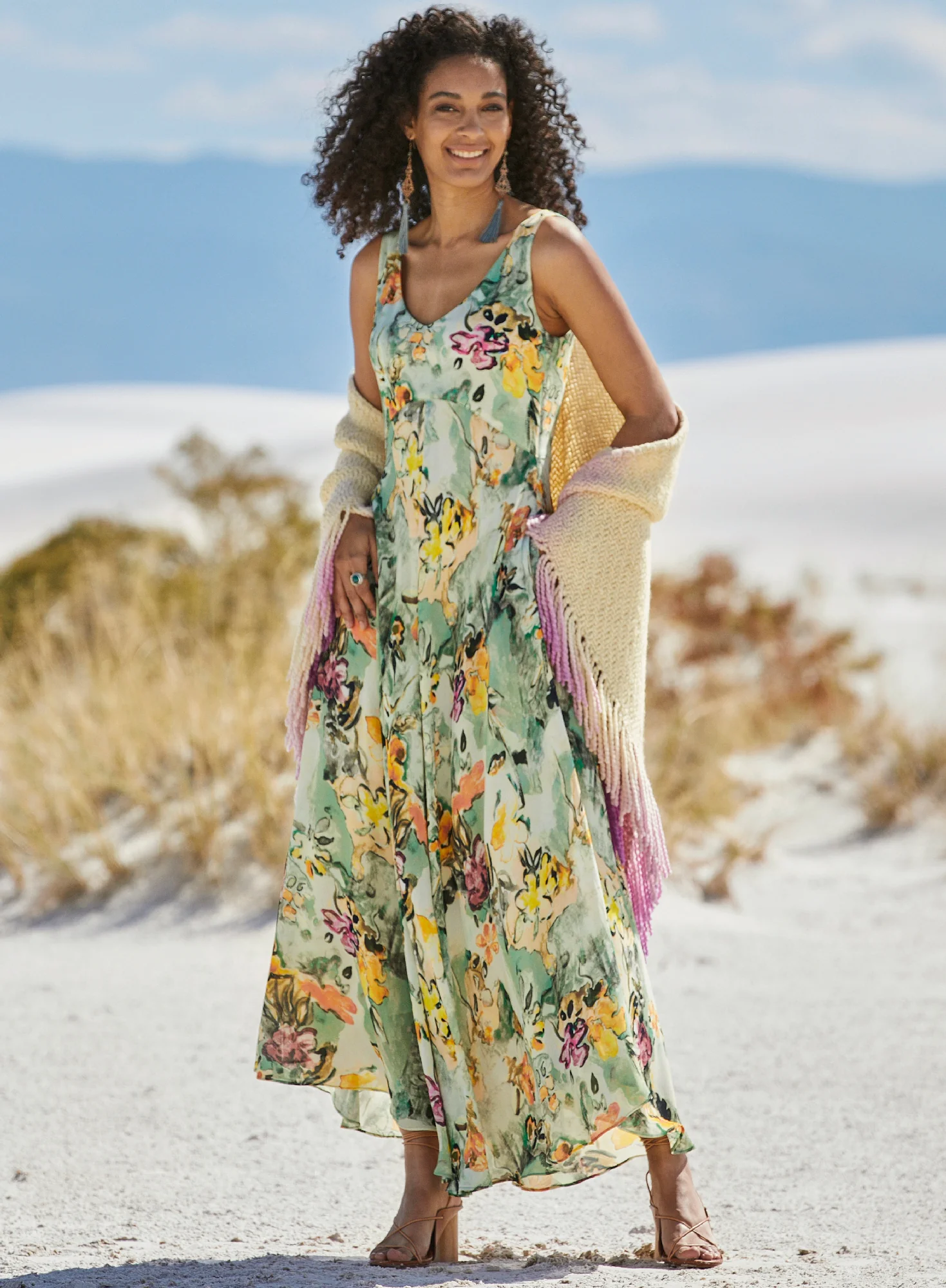 Tahitian Flowers Maxi-Dress - Image 6