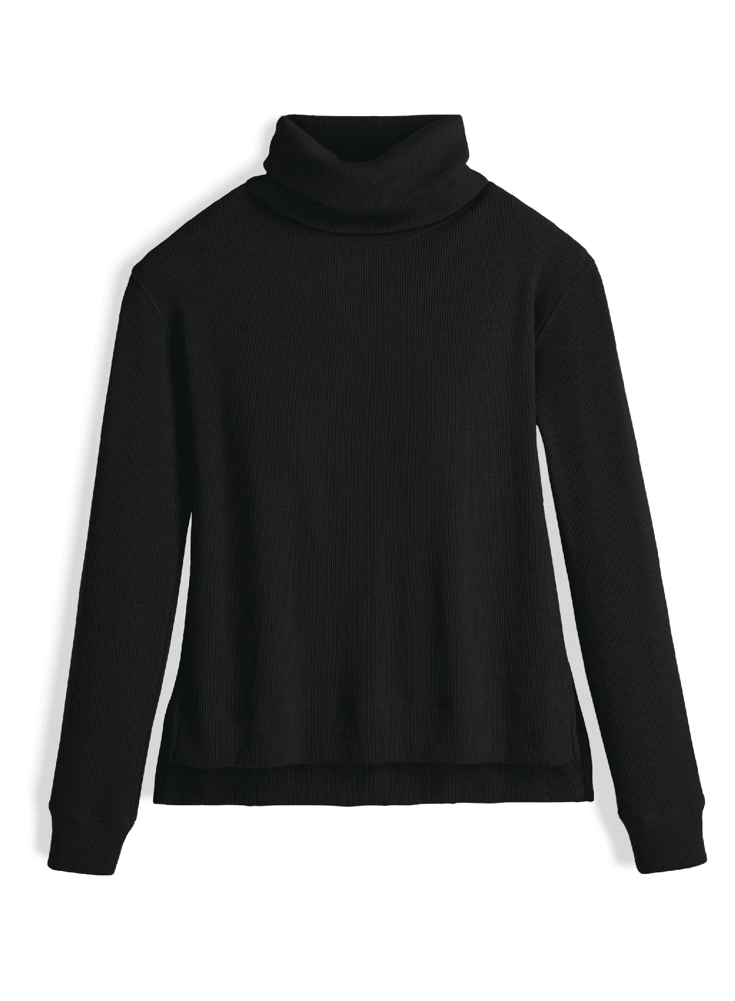 Waffle Cowl Neck Top