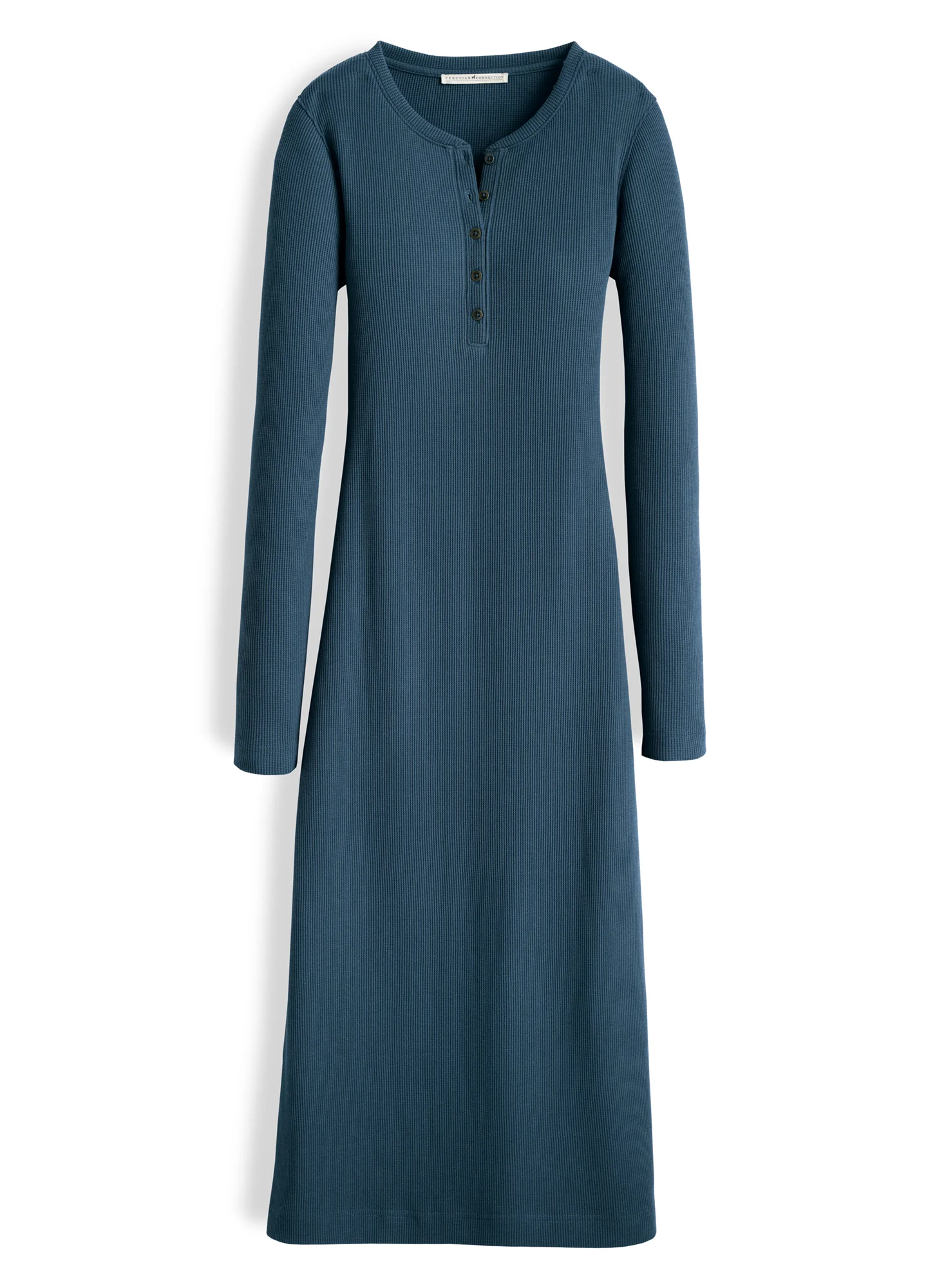Waffle Henley Dress - Image 4