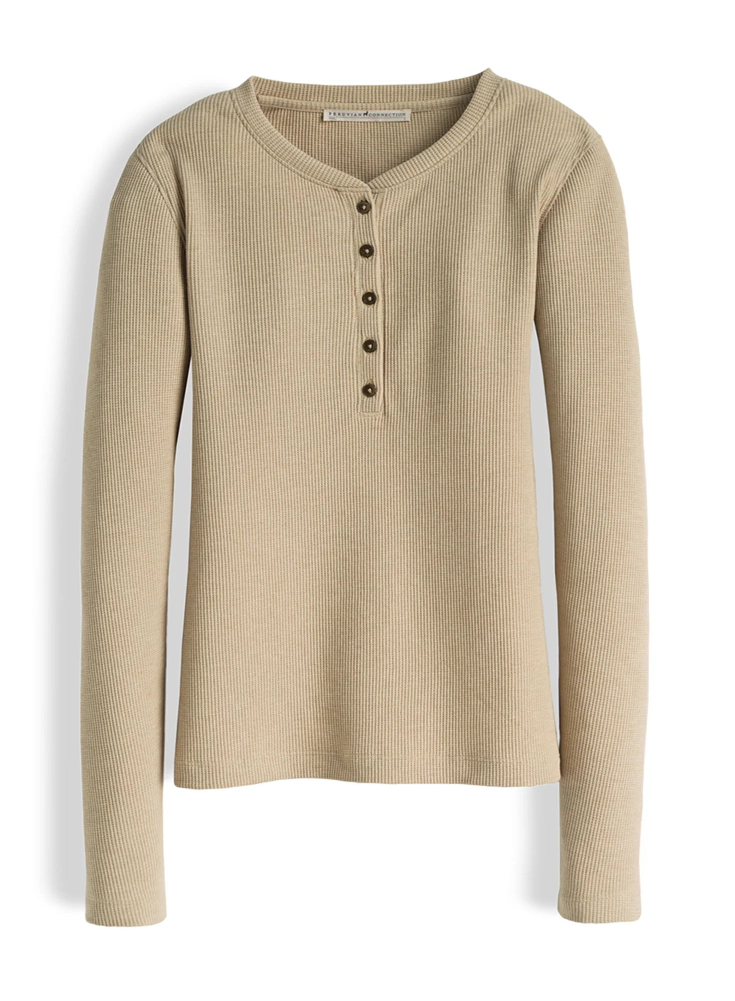Waffle Knit Henley - Image 4