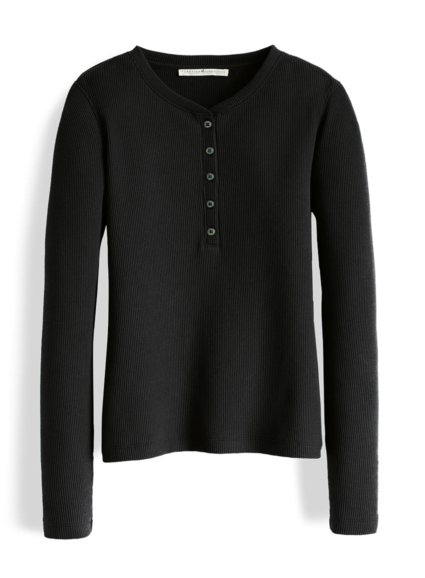 Waffle Knit Henley