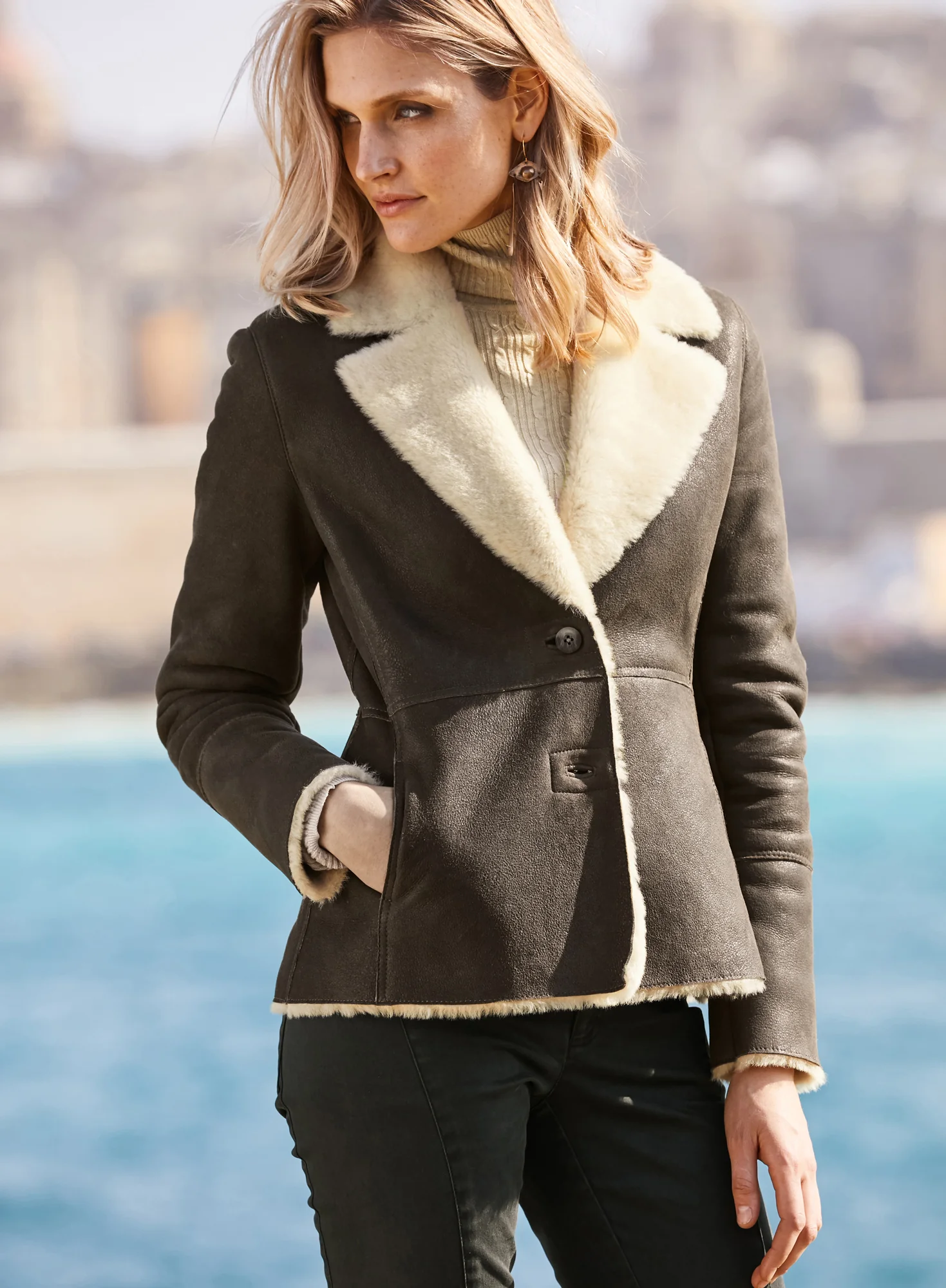 Zagros Shearling Jacket - Image 7