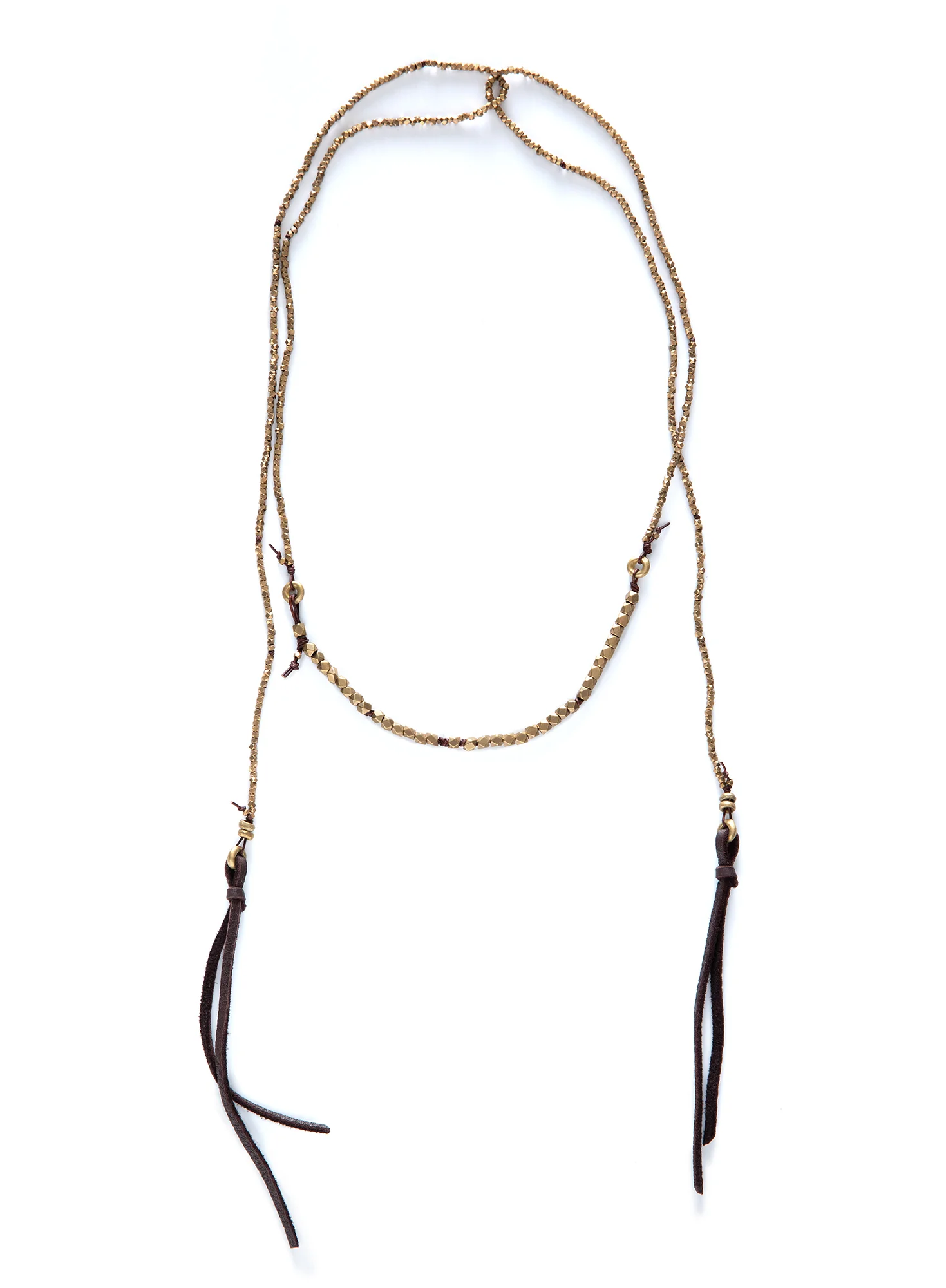 Zion Leather And Brass Lariat